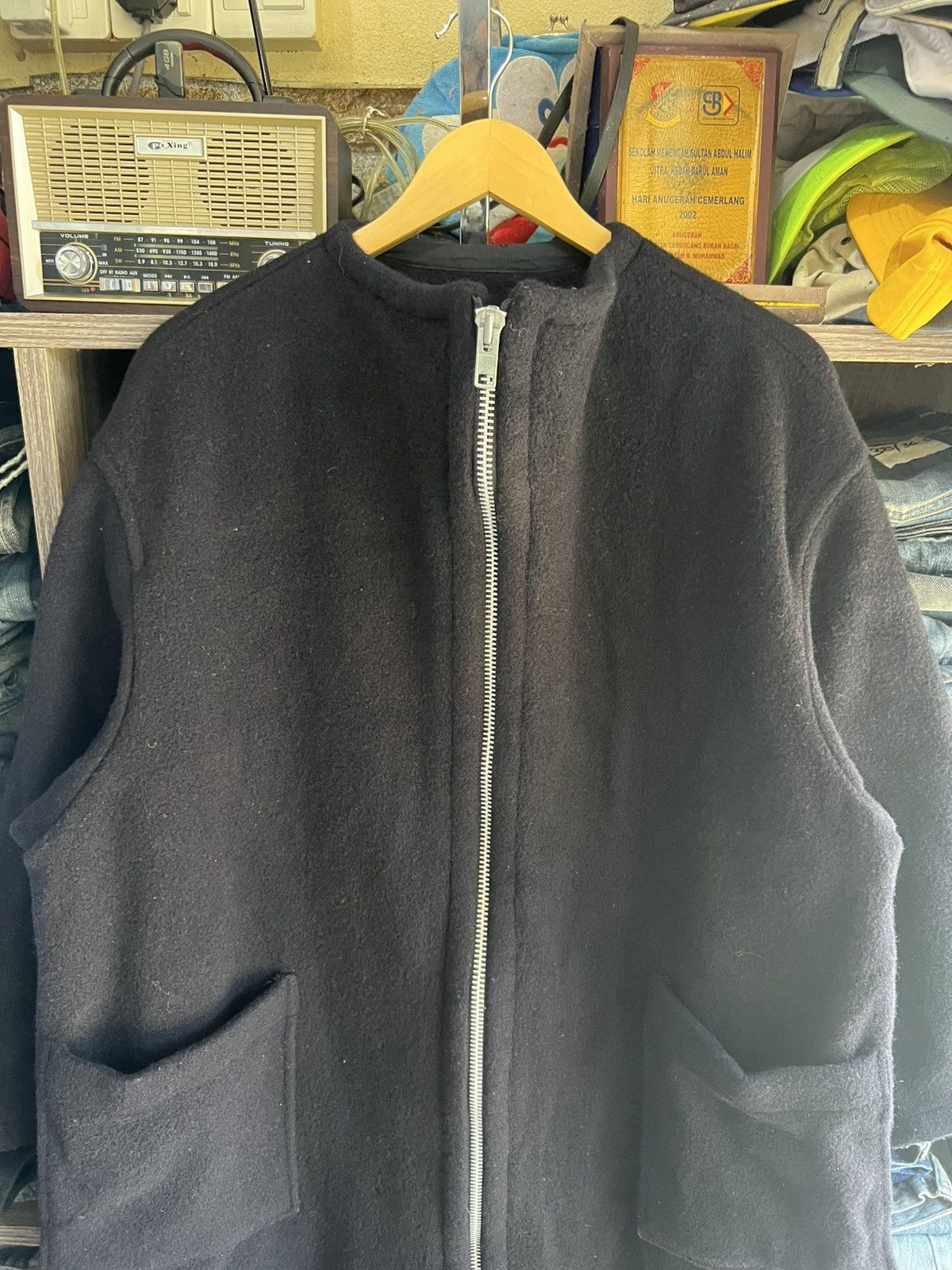 Yohji Yamamoto 🔥Vintage Y’s Yohji Yamamoto Wool Long Zipper Jacket Size US XXL / EU 58 / 5 - 5 Thumbnail