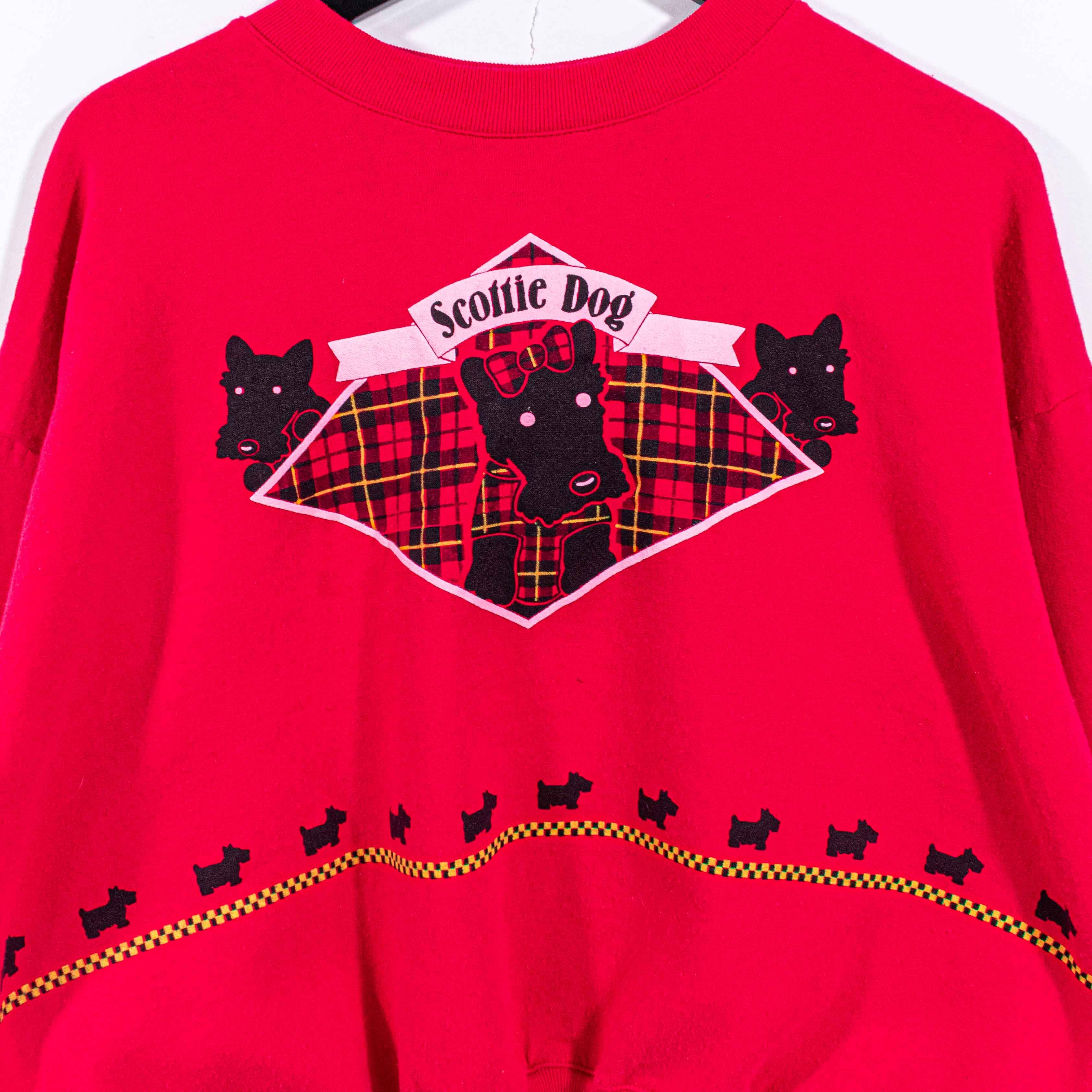 Vintage Scottish Terrier Scottie Dog AOP Sweatshirt VTG 90s Animal Size US S / EU 44-46 / 1 - 3 Thumbnail