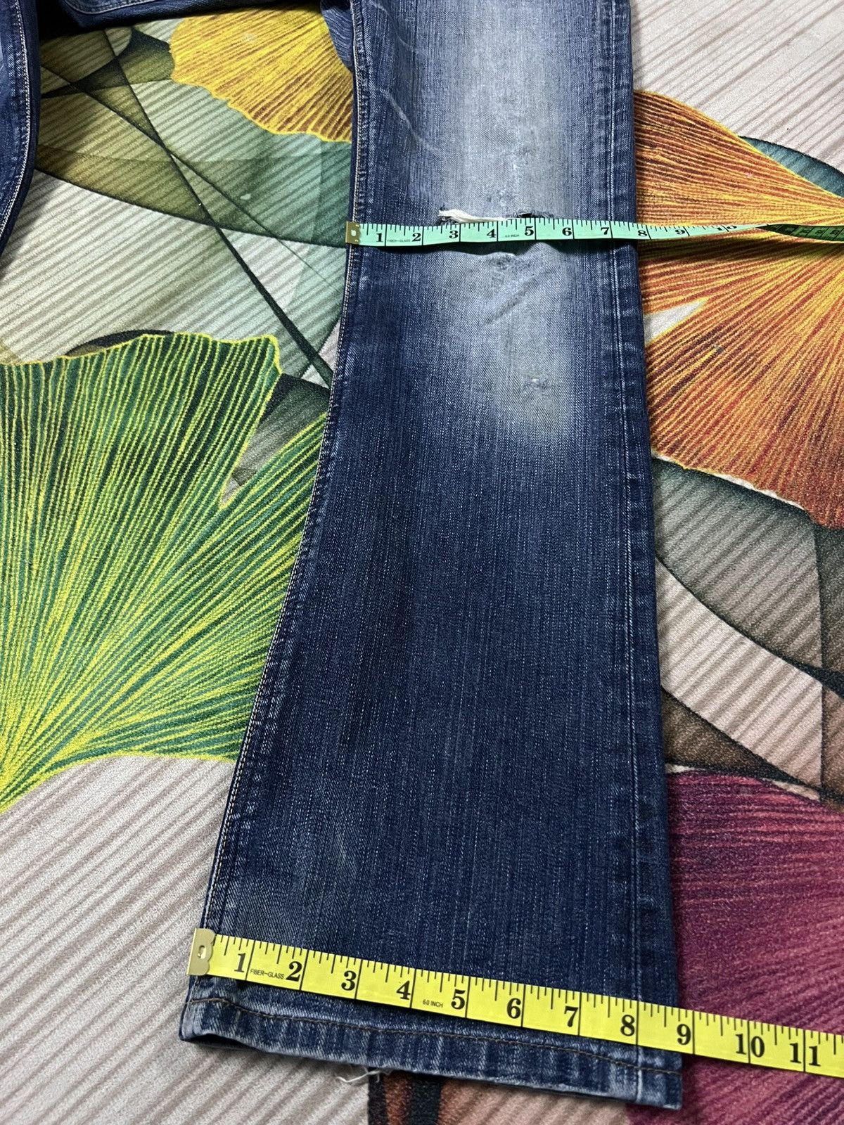 Japanese Brand 💥Flare💥Vintage Lee Riders Distress Jean Size US 30 / EU 46 - 6 Thumbnail