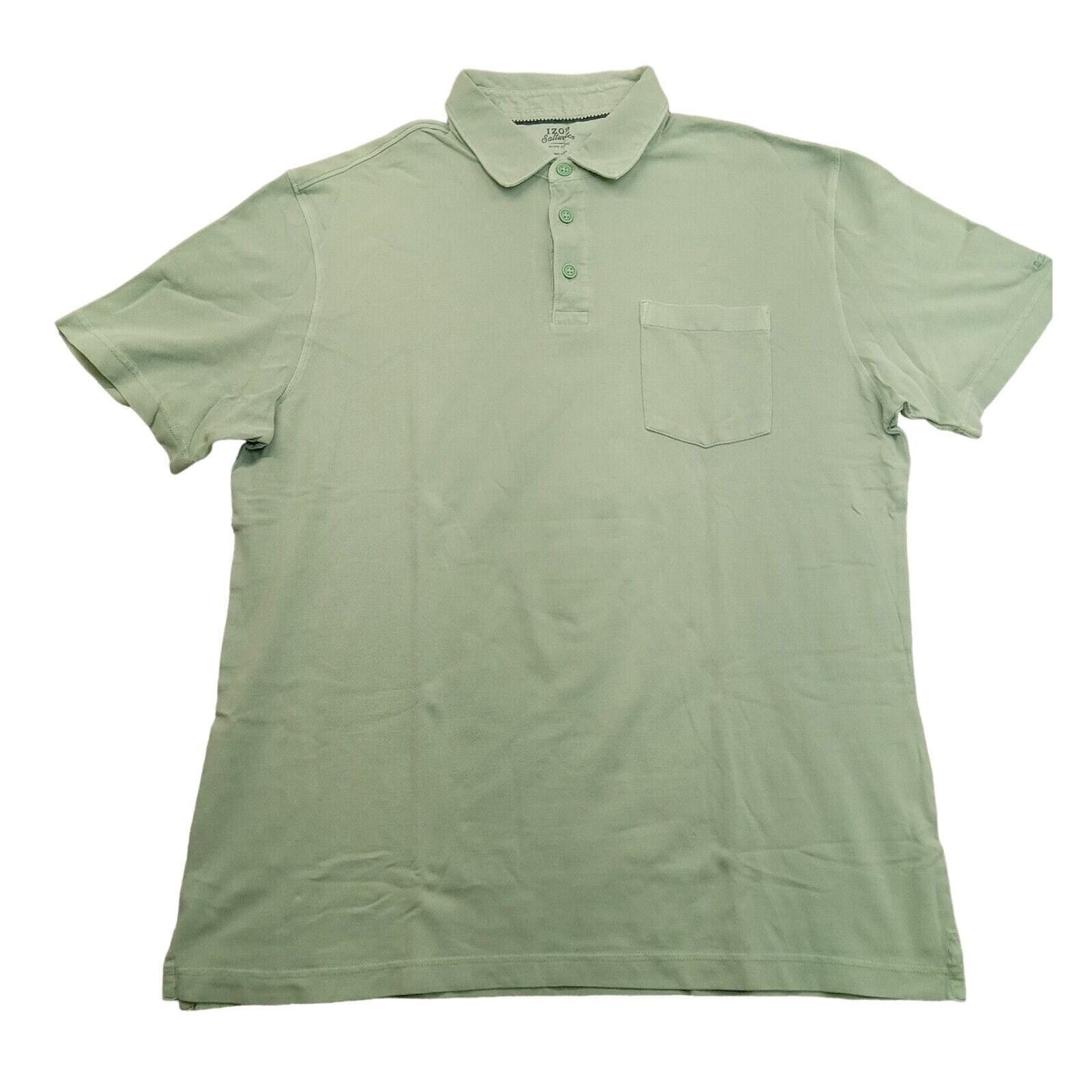 Izod Izod Saltwater Polo Shirt L Mens Relax Short Sleeve 3 Button Size US L / EU 52-54 / 3 - 1 Thumbnail