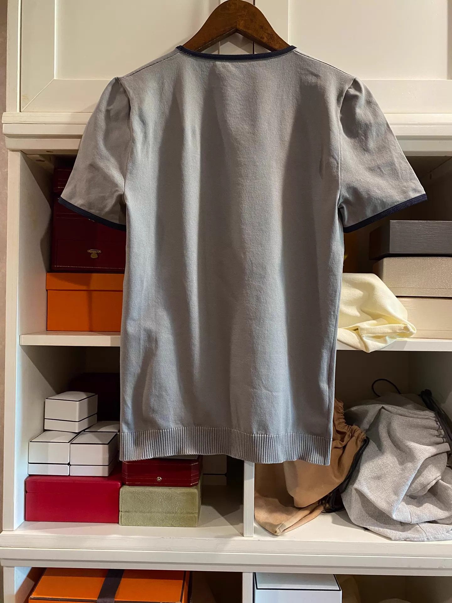 Miu Miu MIU MIU SS Short Sleeve Tech Fabric Size 40 Celebrity Size S / US 4 / IT 40 - 2 Thumbnail