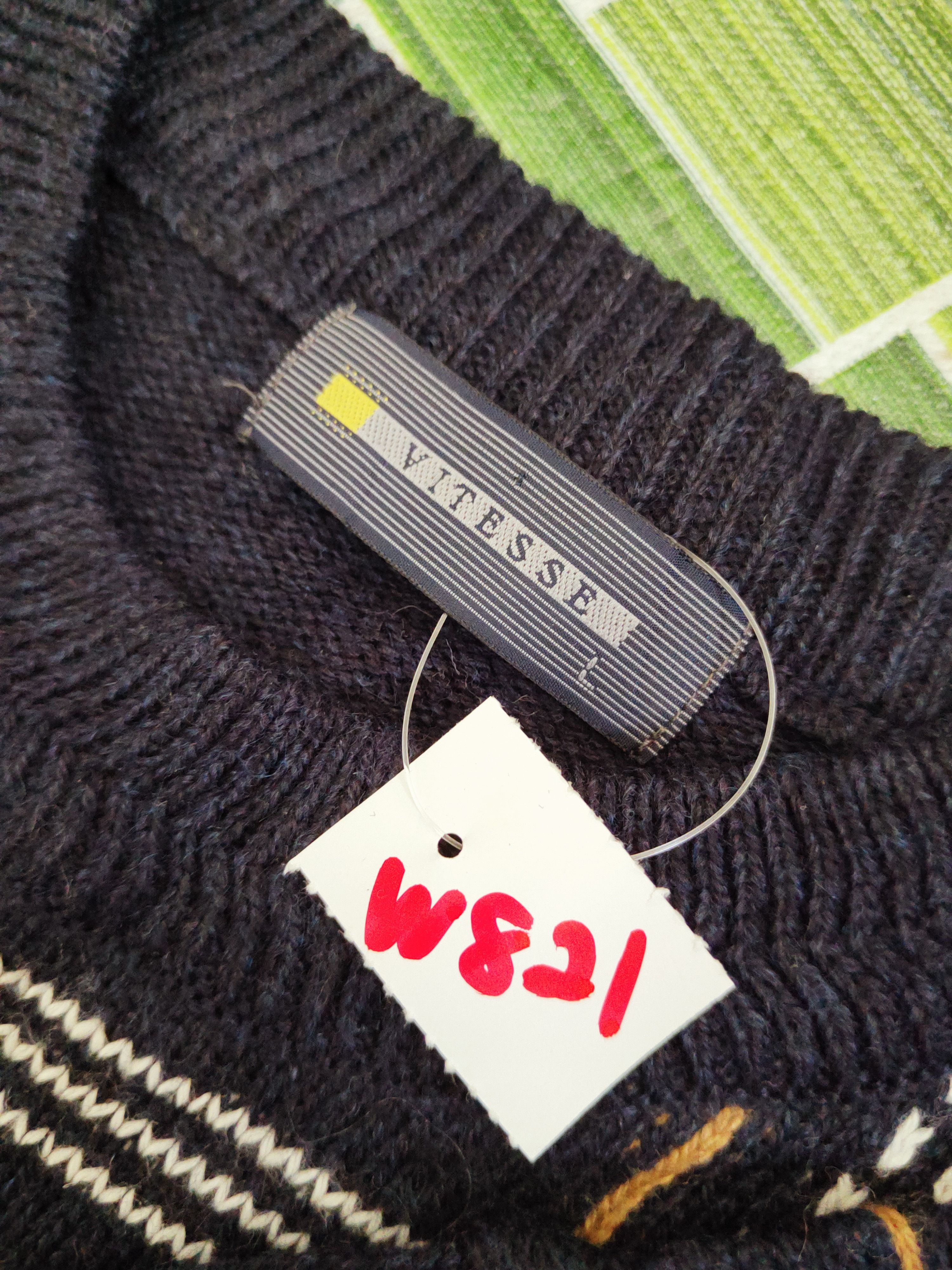 Homespun Knitwear × Japanese Brand × Vintage Vitesse Navy Knitwear Sweatshirts #W821 Size US L / EU 52-54 / 3 - 11 Thumbnail