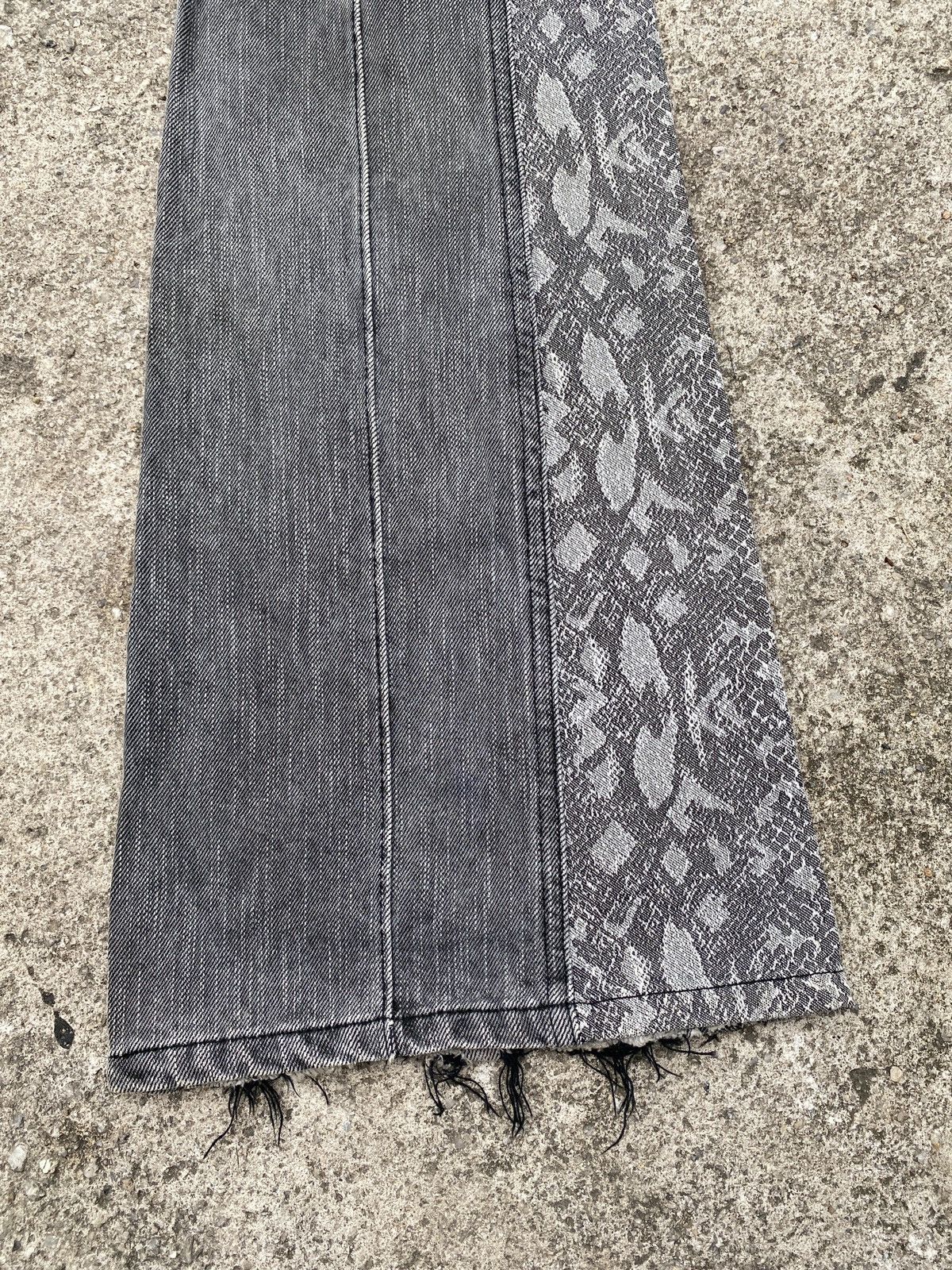 Japanese Brand × Morgan Homme × Tornado Mart 1990s - Morgan Homme Hybrid Design Flare Denim Size US 30 / EU 46 - 9 Thumbnail