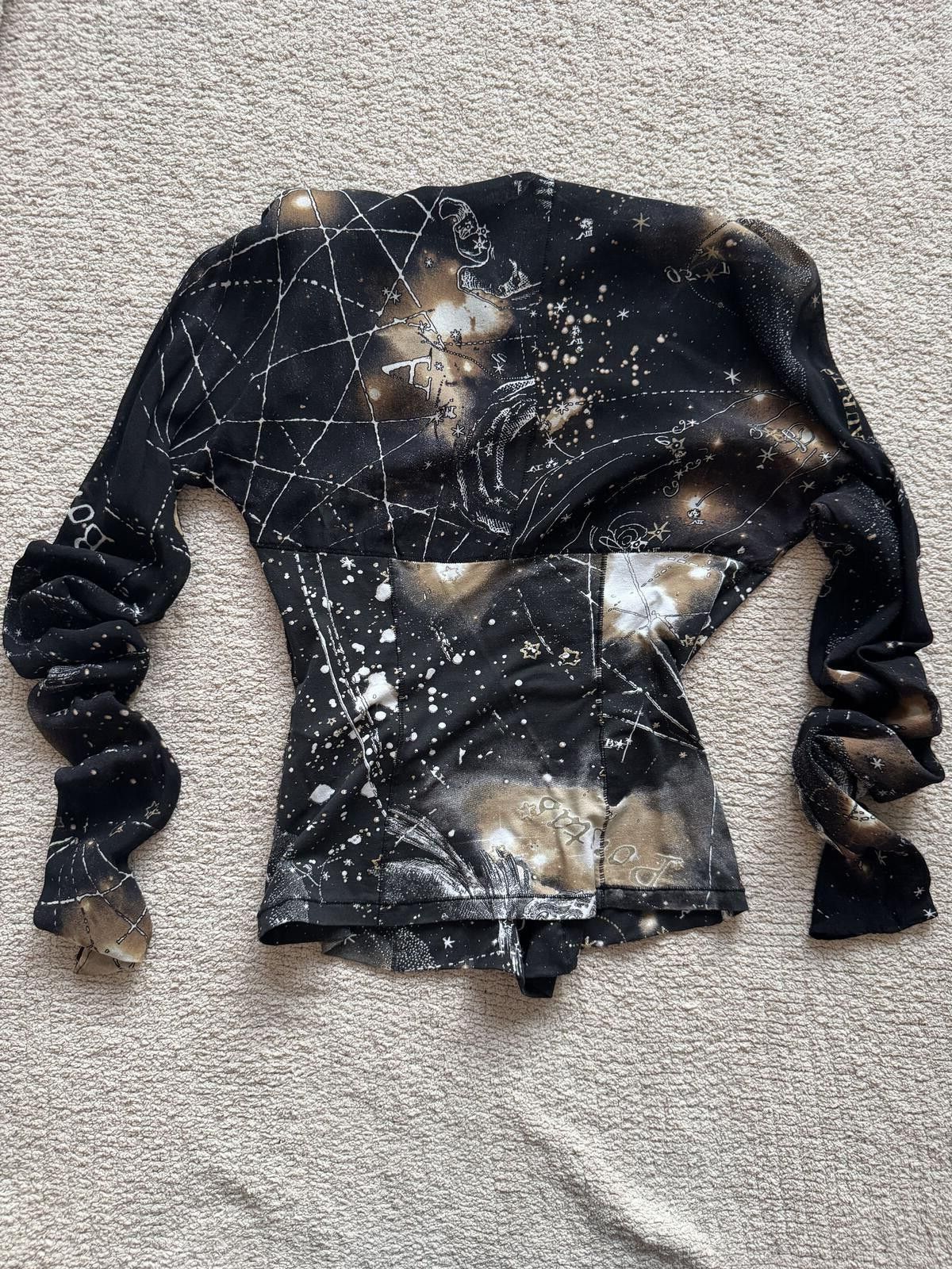 Roberto Cavalli ARCHIVE Roberto Cavalli FW 2003 "Constellation" Zodiac Top Size L / US 10 / IT 46 - 2 Thumbnail