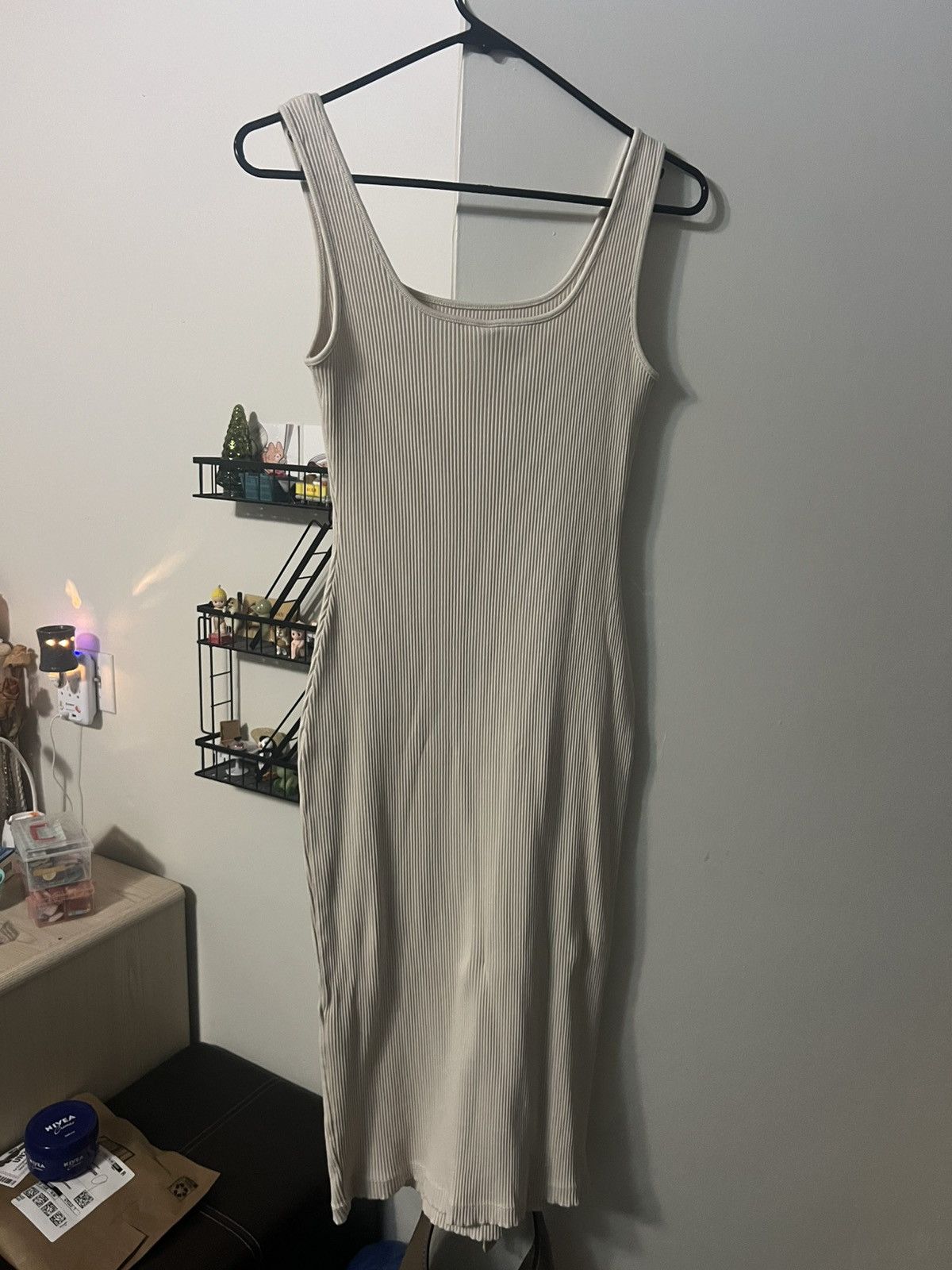 Uniqlo Uniqlo Ribbed Square Neck Sleeveless Dress sz S Size S / US 4 / IT 40 - 4 Thumbnail