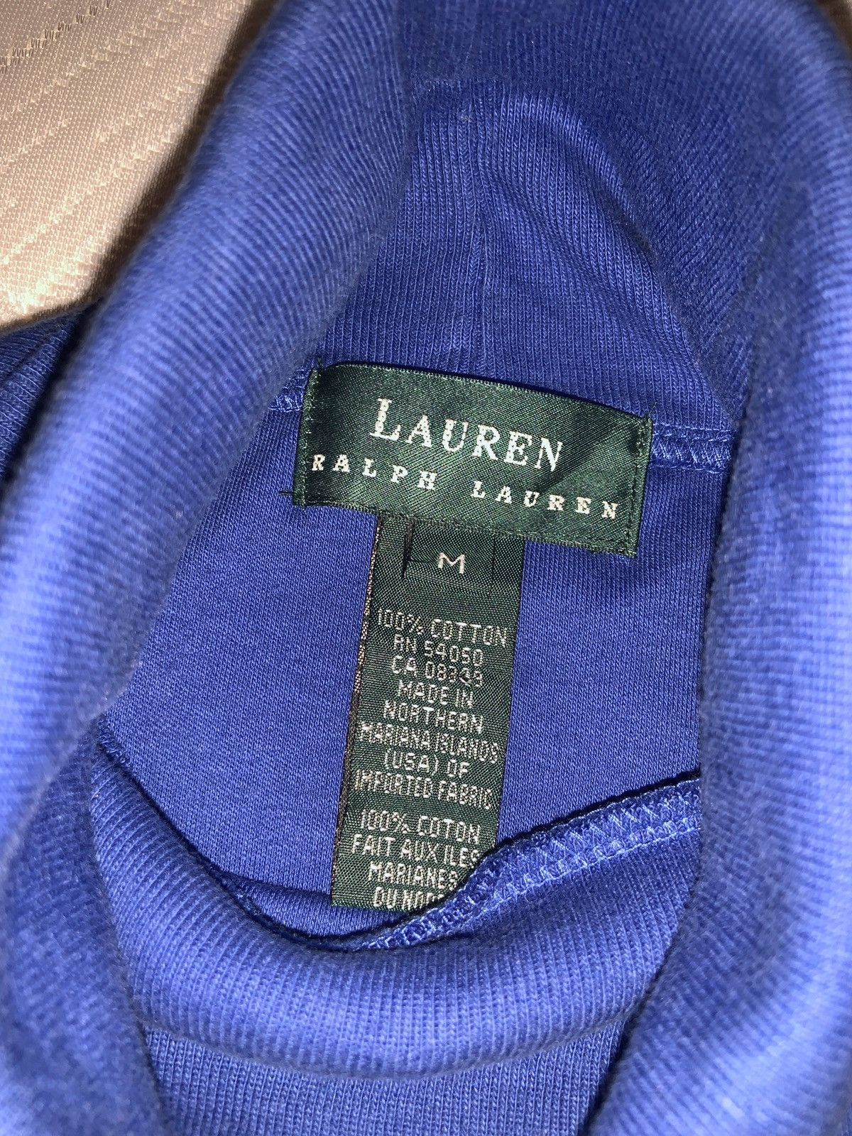 Ralph Lauren Men’s Medium - Ralph Lauren Green Tag Blue Turtle Neck Size US M / EU 48-50 / 2 - 4 Thumbnail