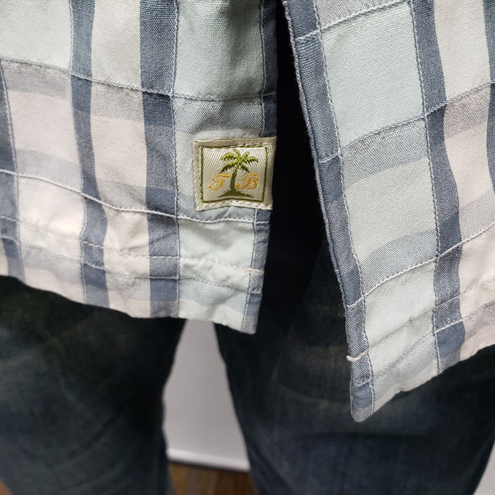 Tommy Bahama Tommy Bahama Silk Camp Shirt XL Beach Plaid Patchwork Madras Size US XL / EU 56 / 4 - 9 Thumbnail