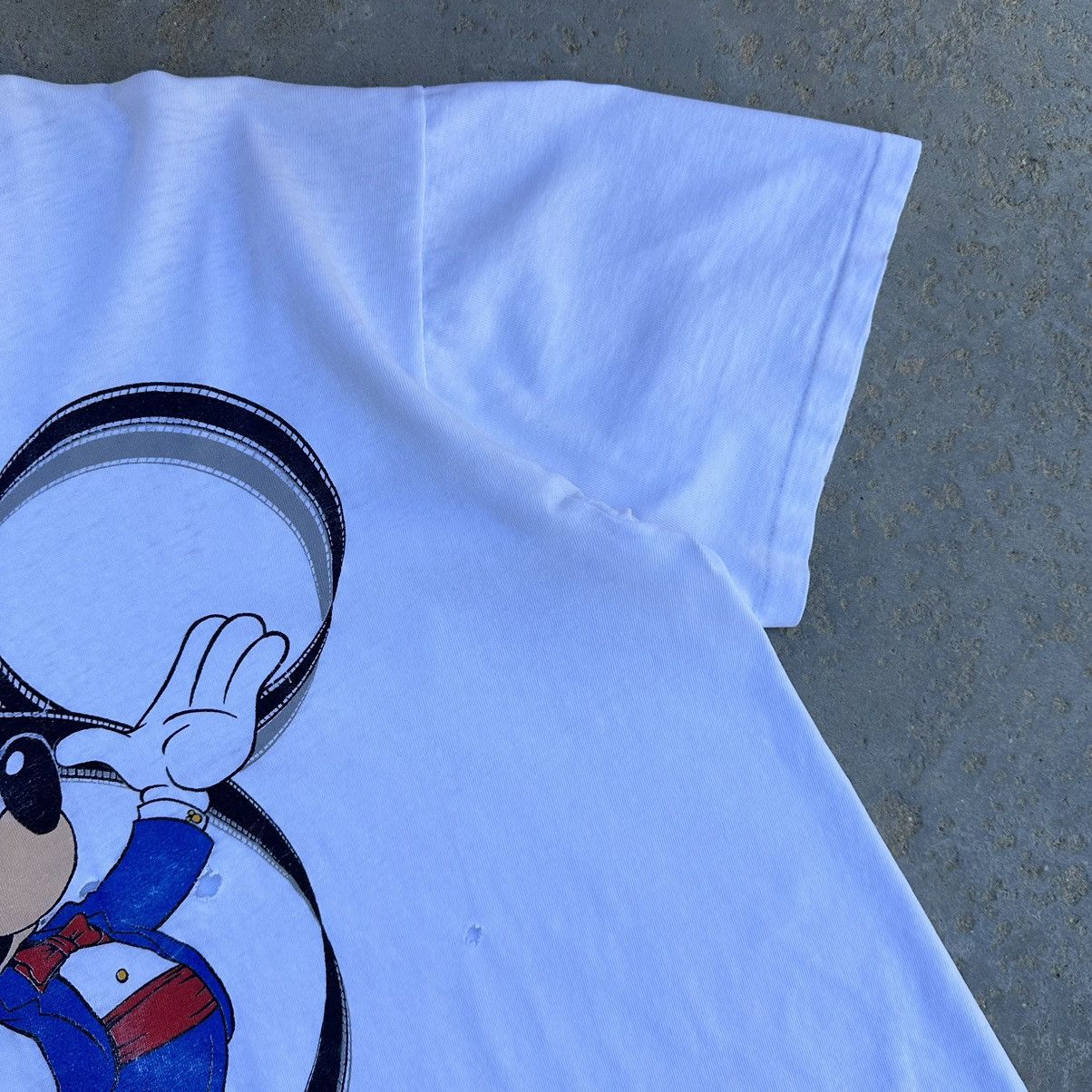 Disney Vintage 80’s Disney World Mickey Mouse Repaired Graphic Tee Size US XL / EU 56 / 4 - 3 Thumbnail