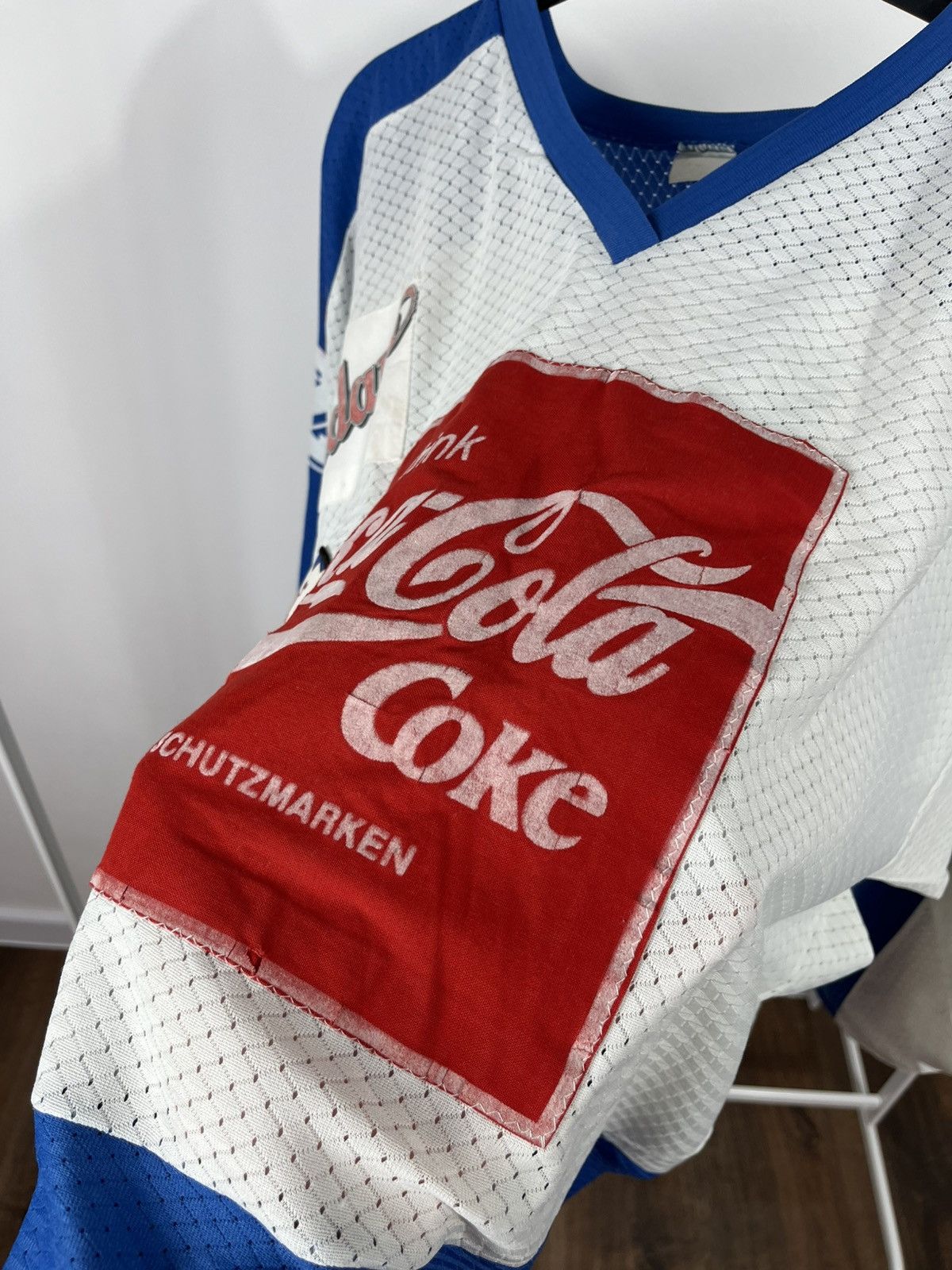 Vintage Vintage Coca-Cola Ice Hockey Jersey Innsbruck #12 Size US XL / EU 56 / 4 - 9 Thumbnail