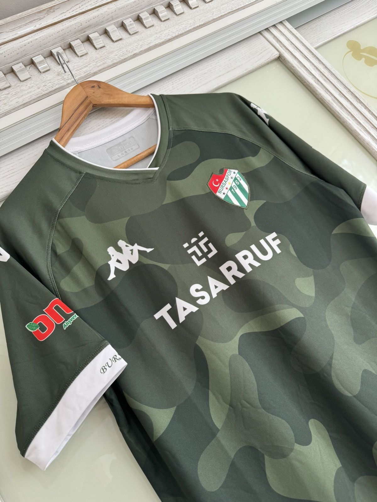 Kappa Bursaspor 2020-2021 Away Soccer Jersey Football Kit Shirt Size US L / EU 52-54 / 3 - 4 Thumbnail