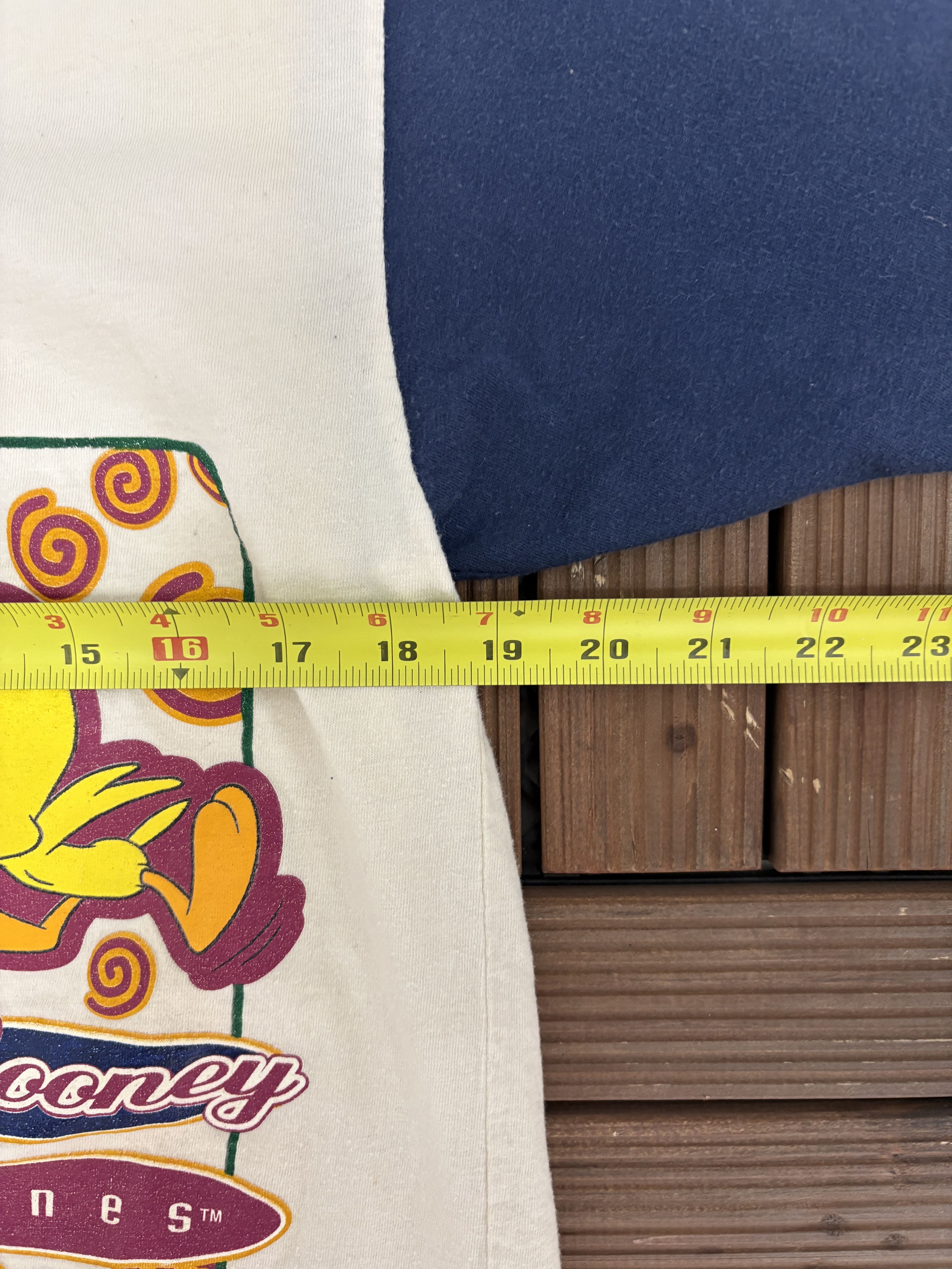 Vintage Looney Tunes Tweety Bird Vintage White Baseball Jersey Size US M / EU 48-50 / 2 - 7 Thumbnail