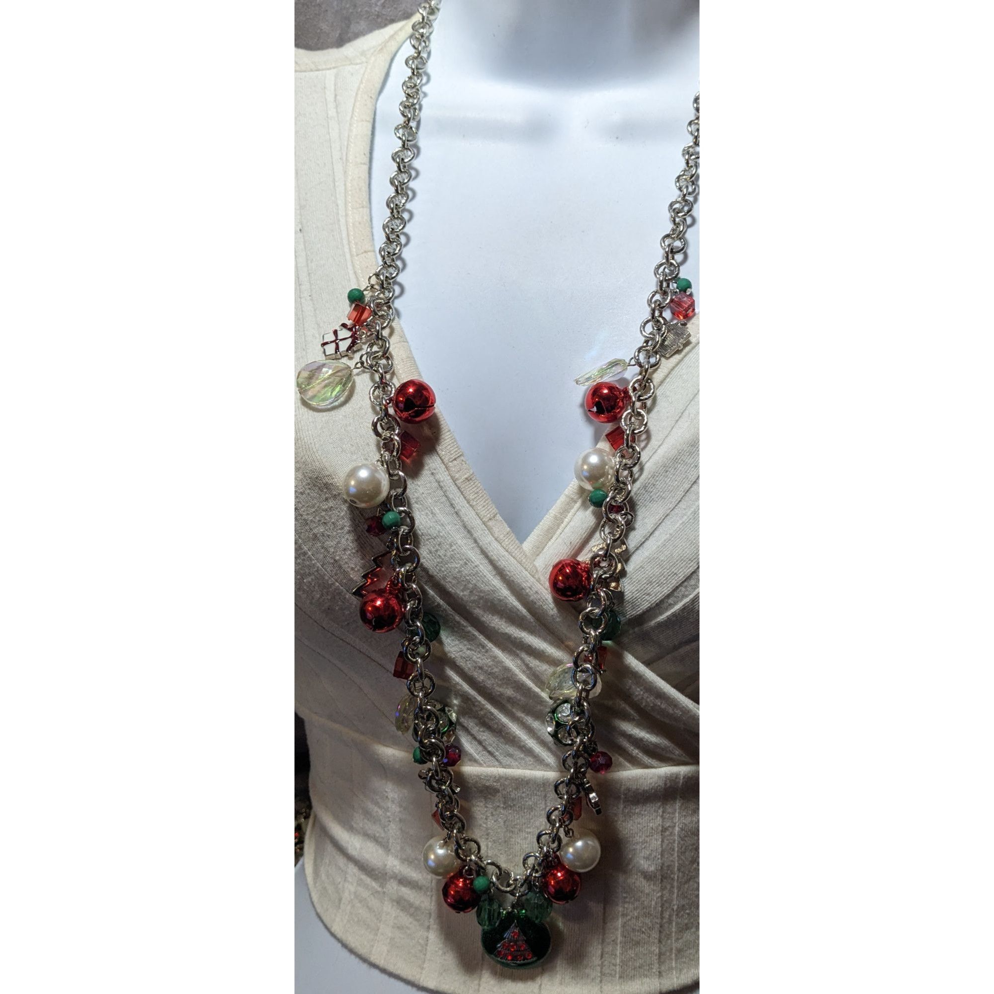 Other Vintage Christmas Holiday Charm Necklace Size ONE SIZE - 6 Thumbnail