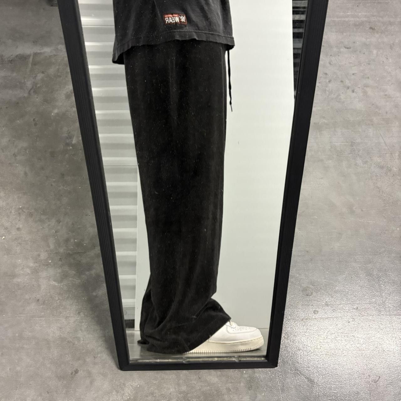 Tommy Hilfiger Crazy Vintage Y2K/2000s Baggy Wideleg Tommy Hilfiger Black Velvet Sweatpants! Size US 34 / EU 50 - 2 Thumbnail
