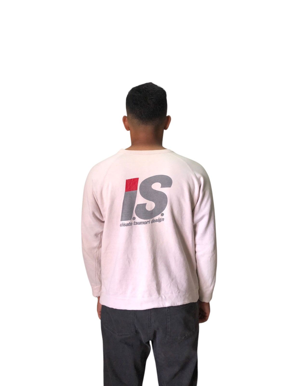 Issey Miyake Vintage 90s Issey Miyake IS Logo Distressed Crewneck Size M / US 6-8 / IT 42-44 - 19 Thumbnail