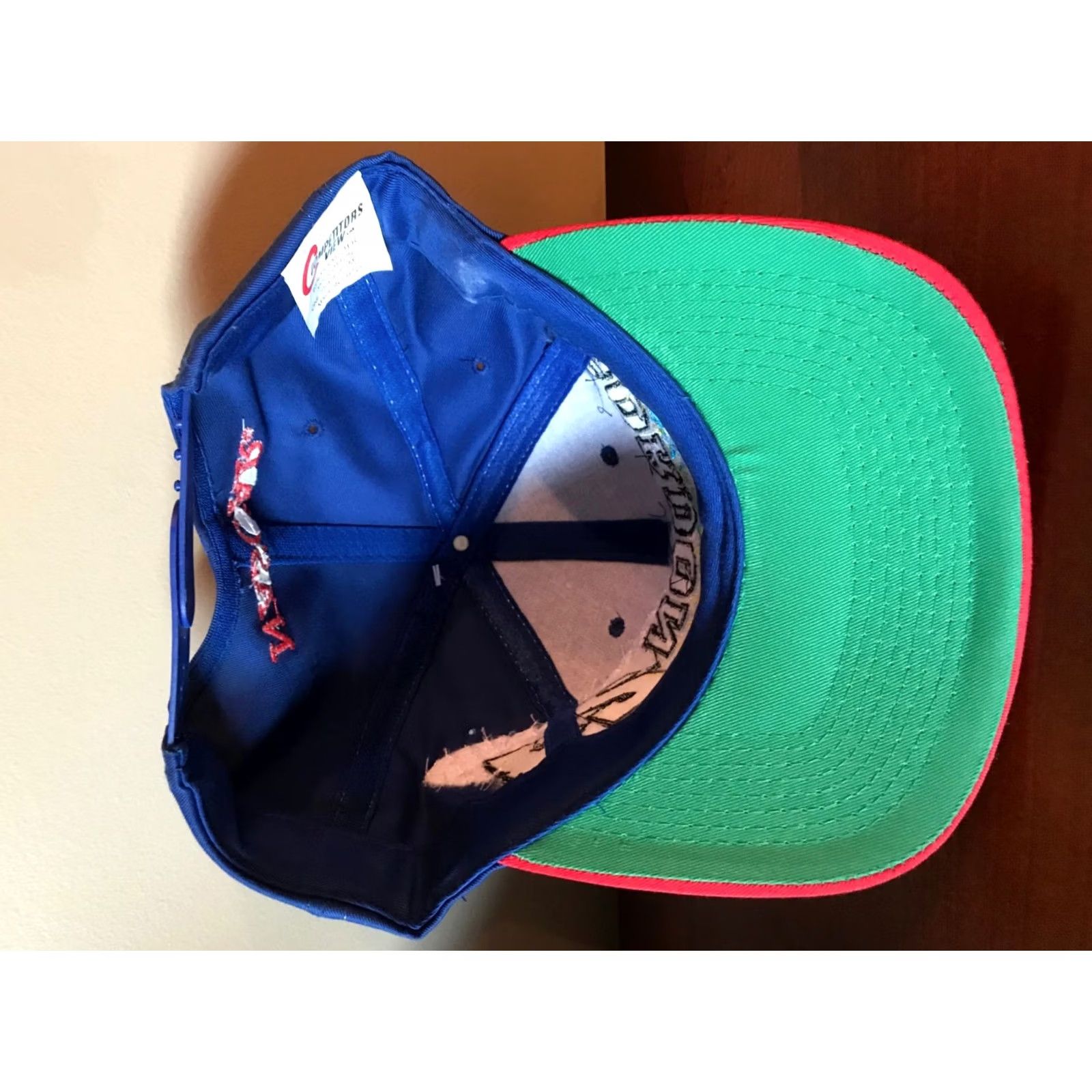 NASCAR VTG Jeff Gordon 1995 NASCAR Winston Cup Snapback Hat Multicolor Tile EUC Mens Adjustable Cap Size ONE SIZE - 4 Thumbnail