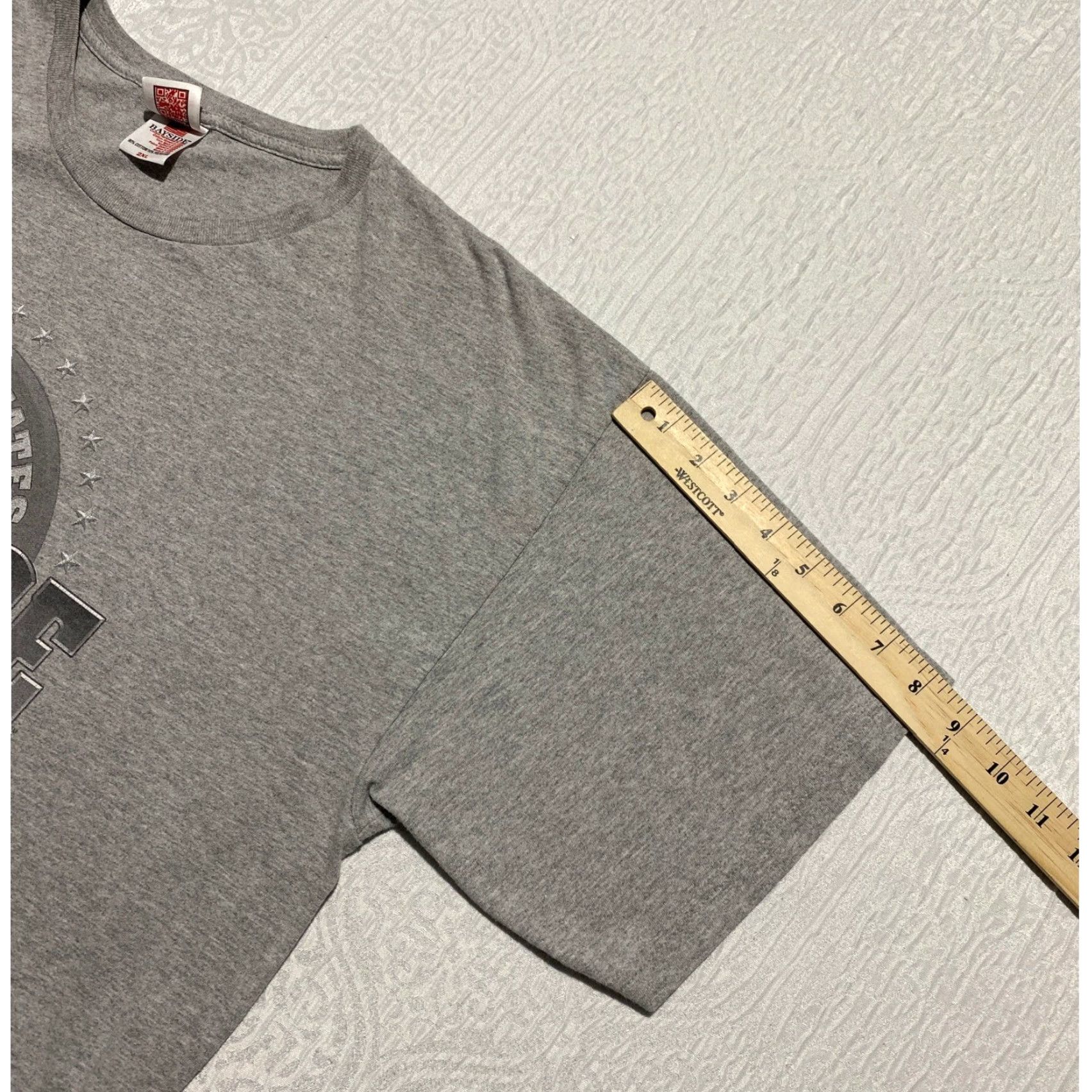 Vintage United States Air Force Bayside T-Shirt Gray Graphic Crew Neck Short Sleeve 2XL Mens Made in USA Size US XXL / EU 58 / 5 - 7 Thumbnail