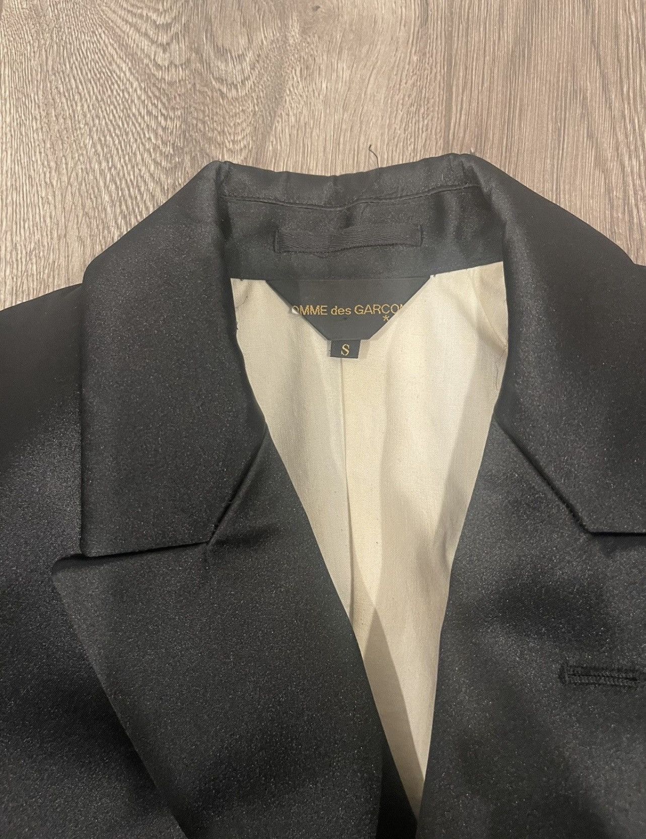 Comme des Garcons Comme Des Garcon cropped satin tux jacket Size S / US 4 / IT 40 - 4 Thumbnail