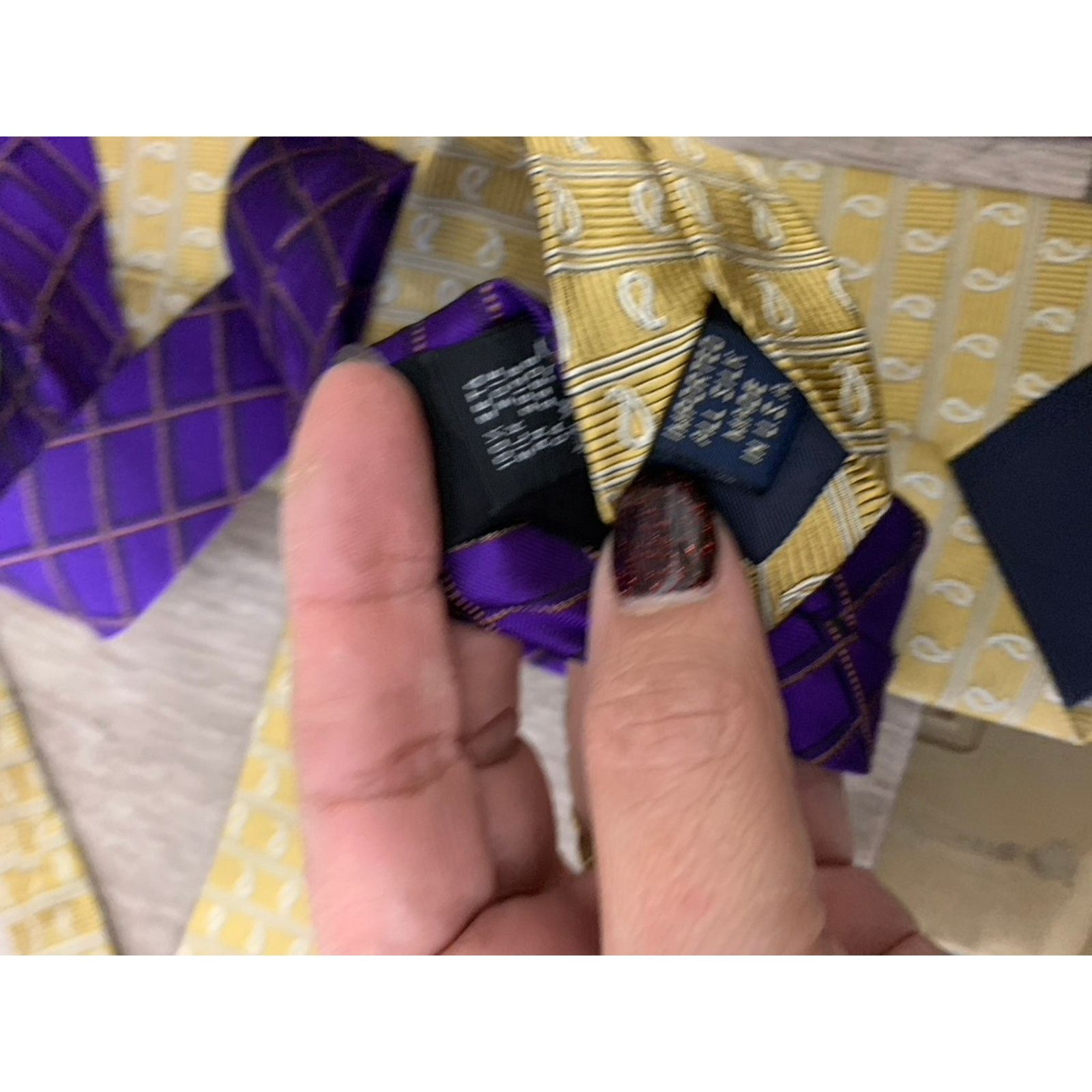 Jos. A. Bank Lot of 5 Jos A Bank Corporate Collection Silk Ties Geometric Size ONE SIZE - 3 Thumbnail