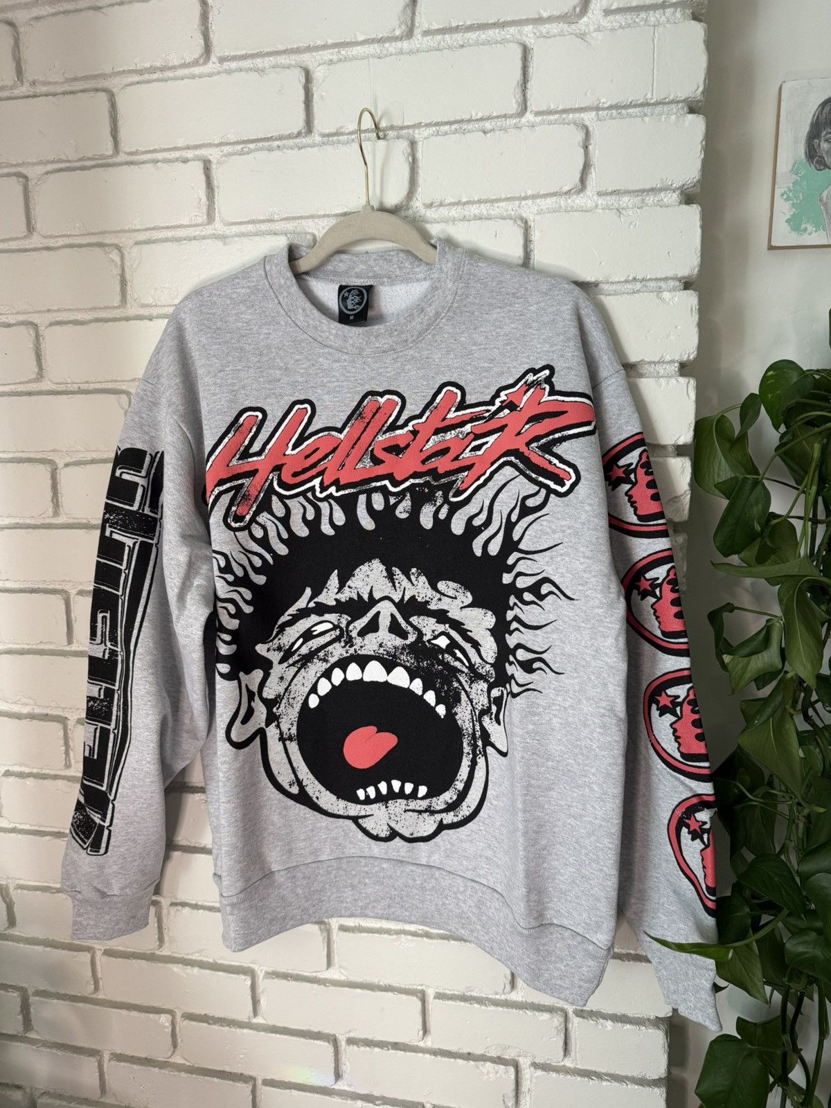 HELLSTAR Hellstar Studios Records Hoodie Red | Grailed
