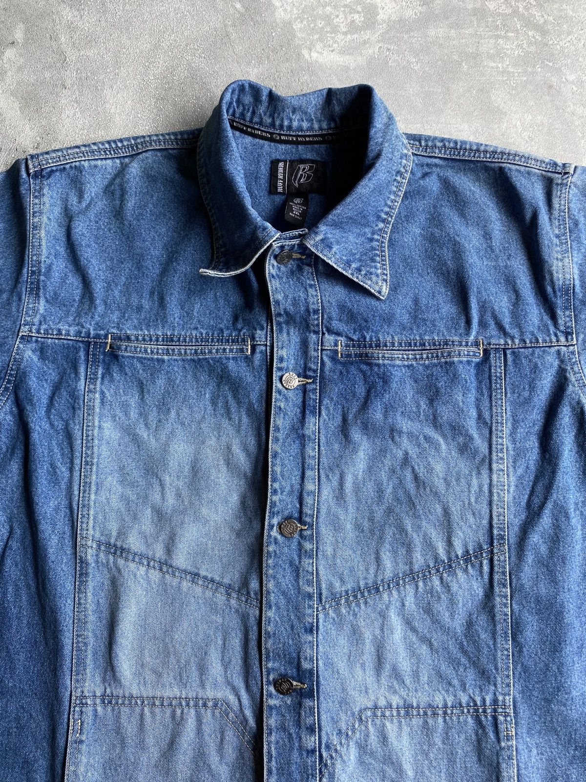 Ruff Ryders Vintage Ruff Ryders Denim Jacket Size US XXL / EU 58 / 5 - 4 Thumbnail