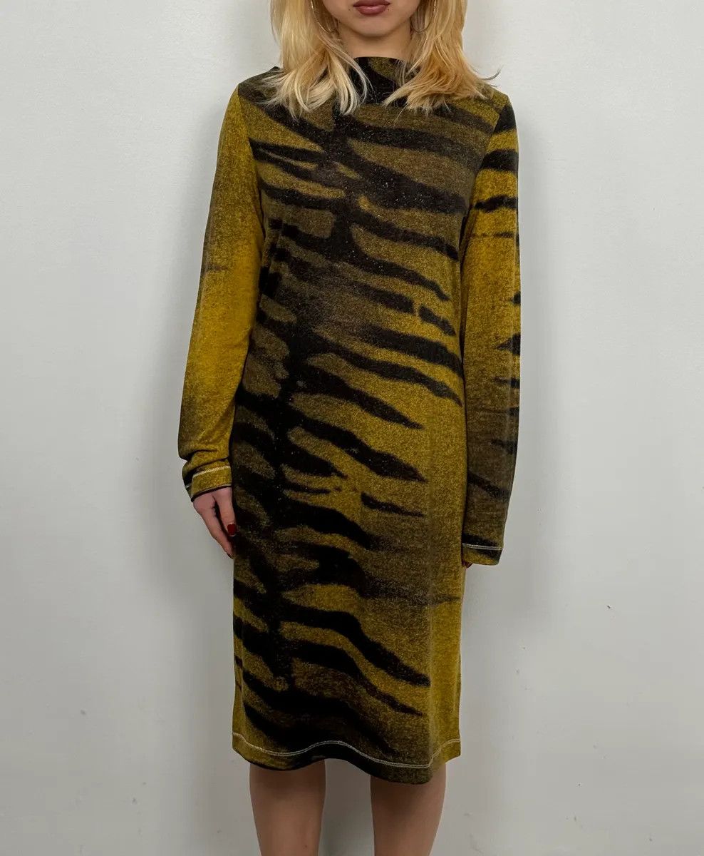 Roberto Cavalli FW2000 Roberto Cavalli Savage Tiger Dress Size M / US 6-8 / IT 42-44 - 1 Thumbnail