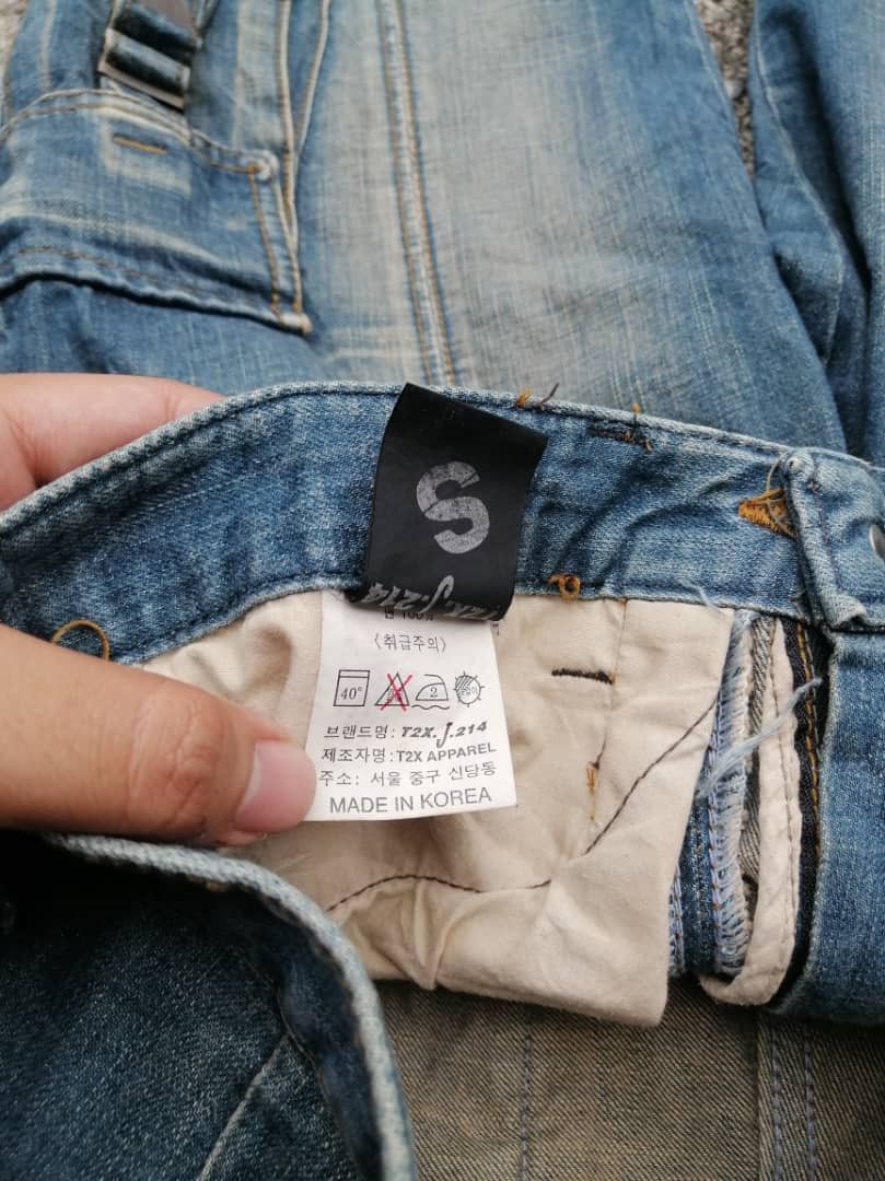 Japanese Brand T2X Cargo Denim Jeans Size US 28 / EU 44 - 8 Thumbnail