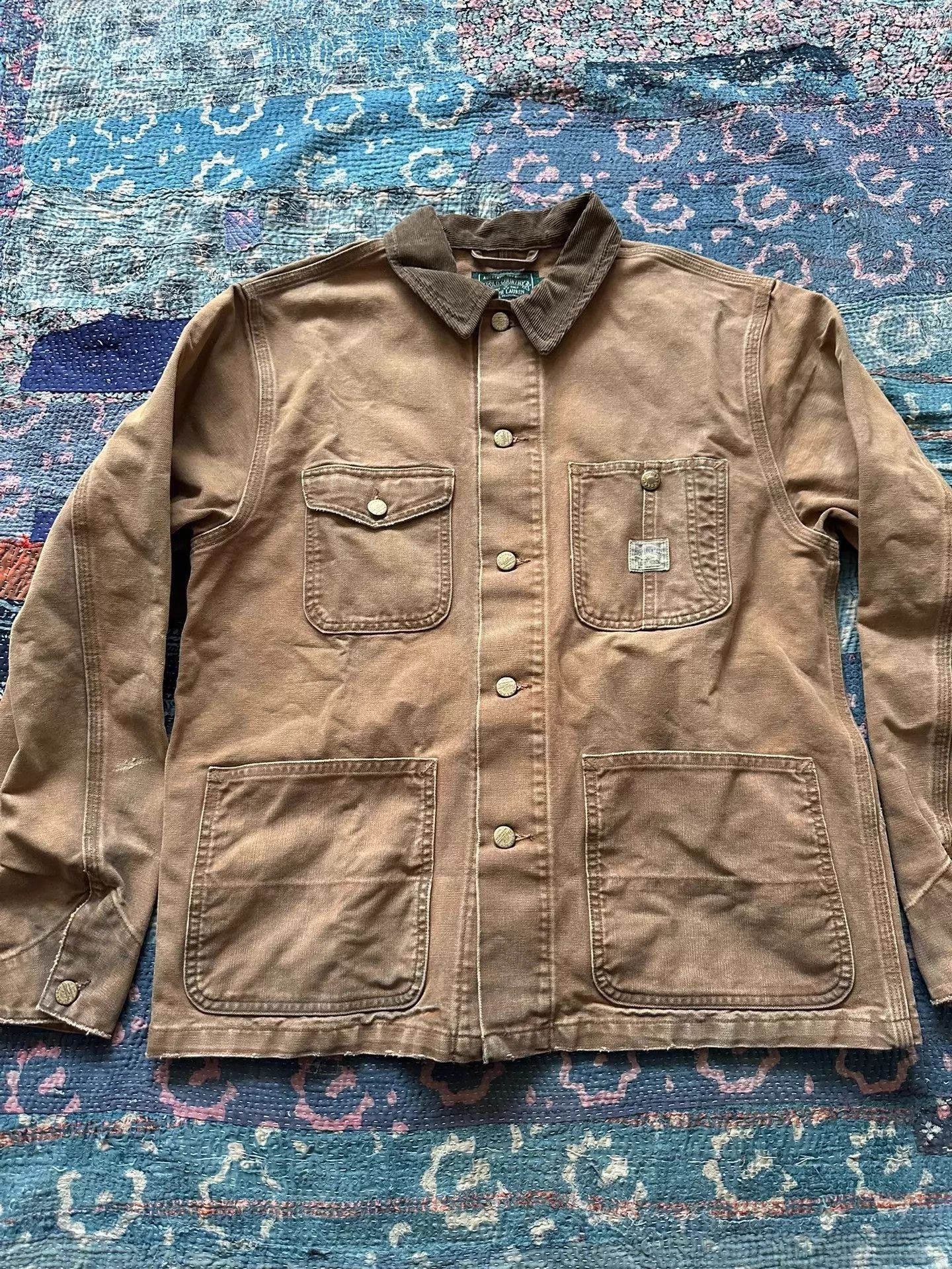 Polo Ralph Lauren Brown Button-Front Casual Jacket Size M Size US XXS / EU 40 - 1 Thumbnail
