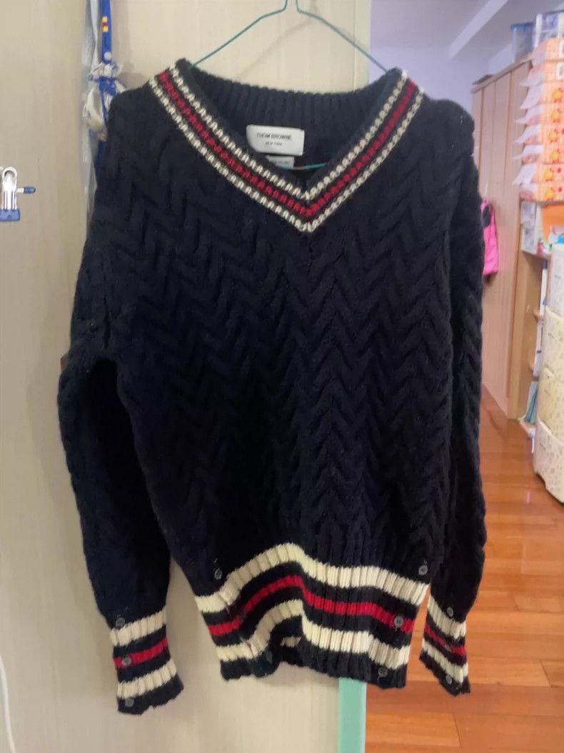 Thom Browne Thom Browne A wool sweater Size US M / EU 48-50 / 2 - 1 Thumbnail