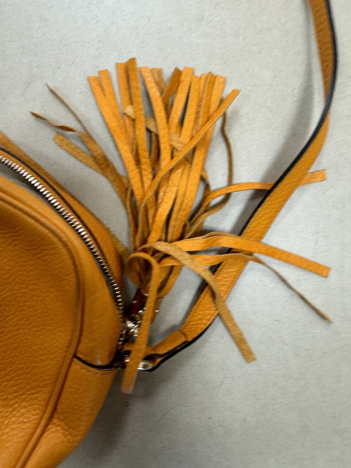 Designer × Gucci × Vintage Gucci Soho Whiskey Natural Leather Designer Shoulder Bag Size ONE SIZE - 4 Thumbnail