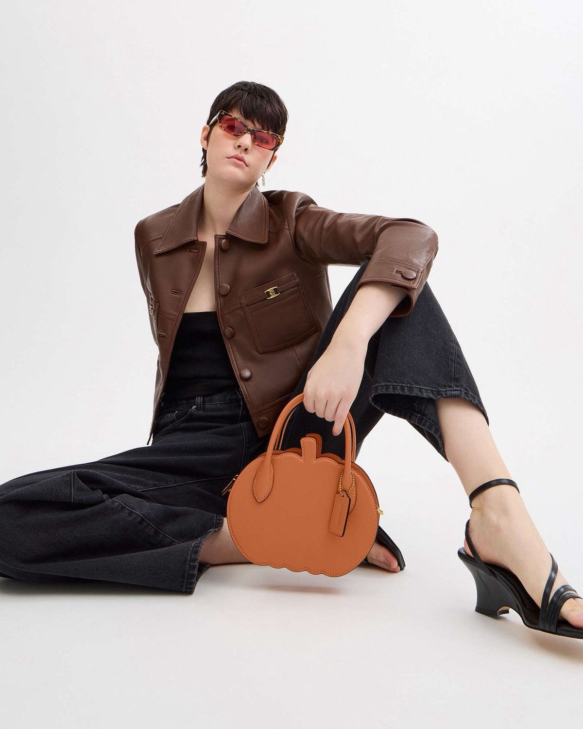 Coach NWT Coach Pumpkin Runway Zipper Leather Crossbody cu868 Size ONE SIZE - 4 Thumbnail