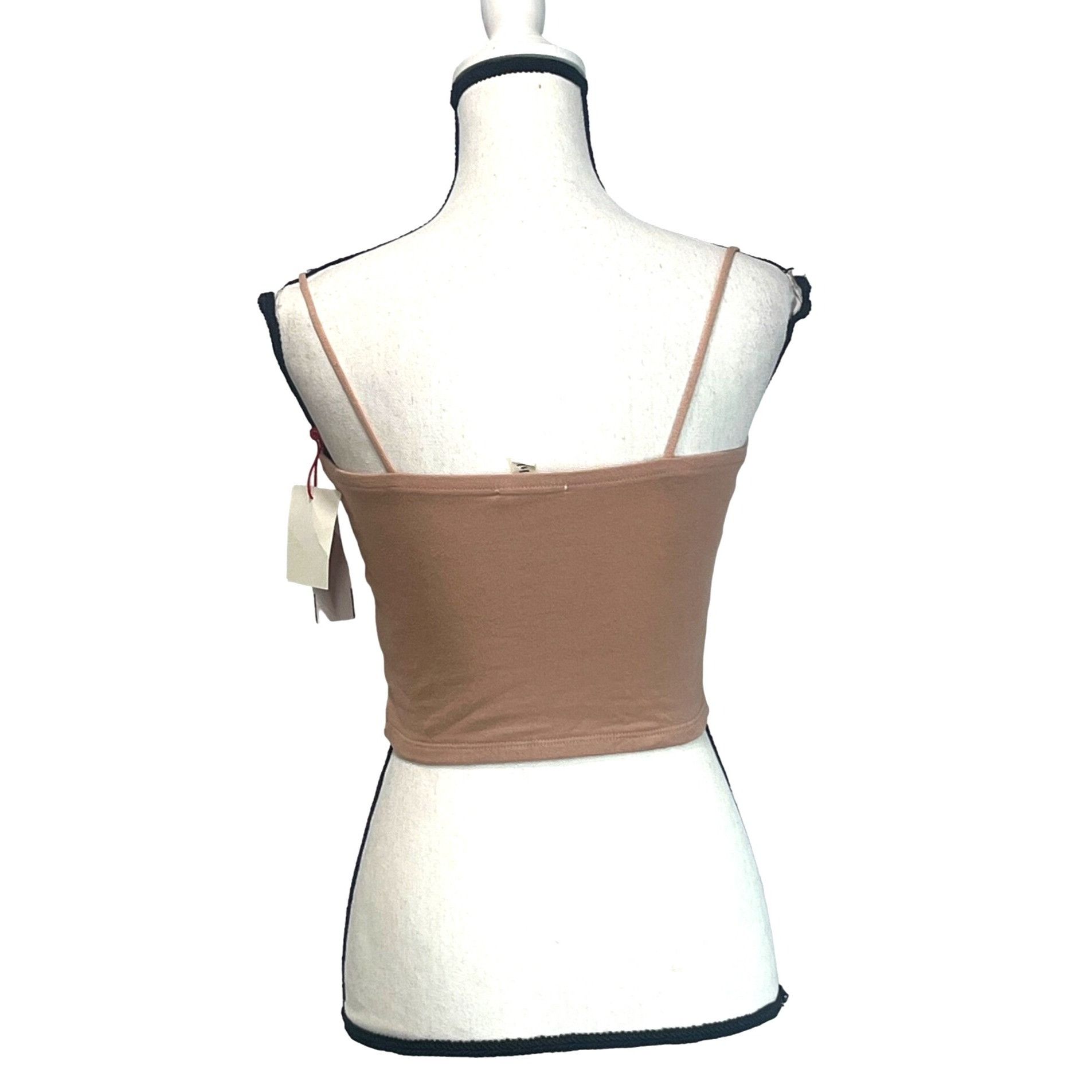 Other Open Edit Square Neck Crop Camisole In Tan Nougat, Sz. S Size S / US 4 / IT 40 - 3 Thumbnail