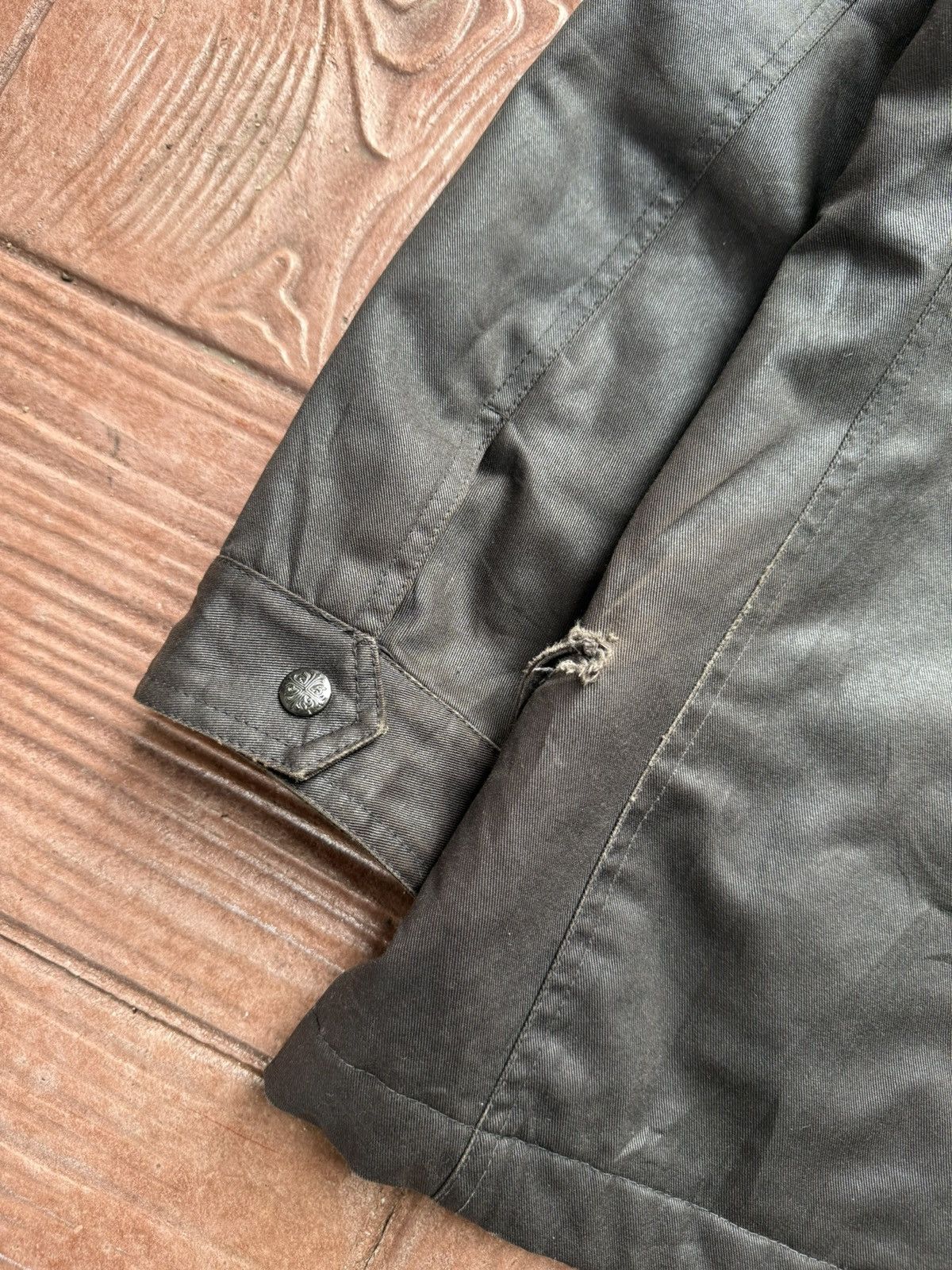 Japanese Brand Custom Culture Chrome Hearts Cross Button Waxed Fur Jacket Size US M / EU 48-50 / 2 - 12 Thumbnail
