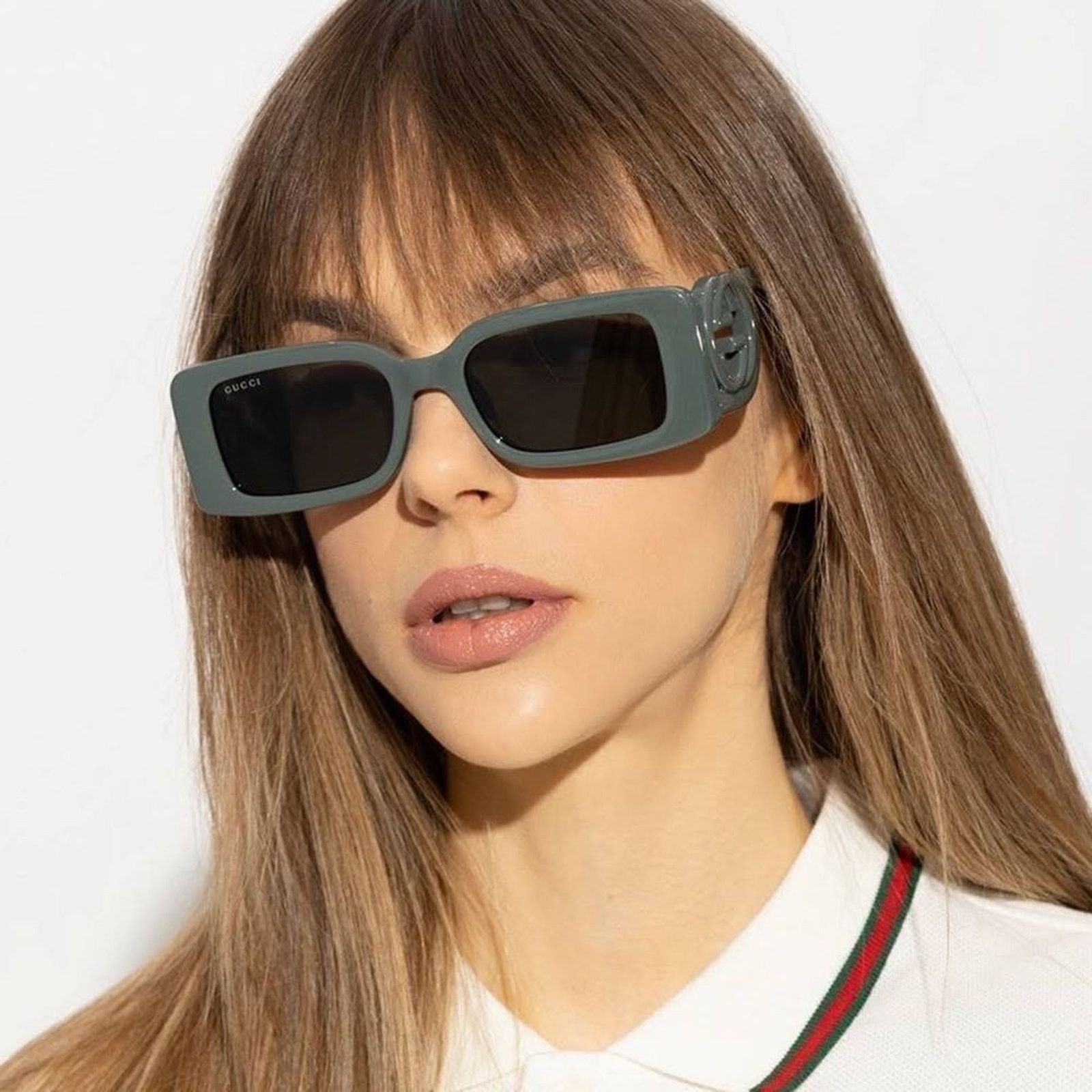 Gucci BRAND NEW GUCCI GG1325S 003 Grey Smoke Women Sunglasses Size ONE SIZE - 1 Thumbnail