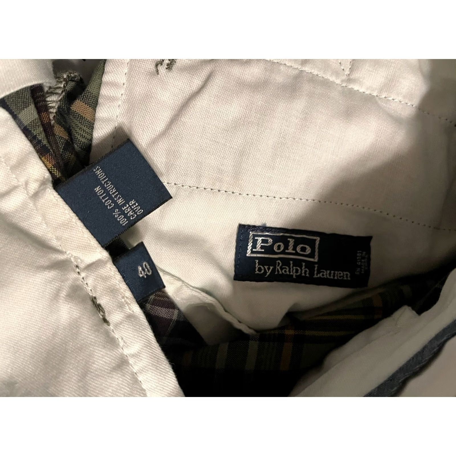 Polo Ralph Lauren Polo Ralph Lauren Chino Shorts Men's 40 Green Madras Plaid Back Buckle New! Size US L / EU 52-54 / 3 - 5 Thumbnail