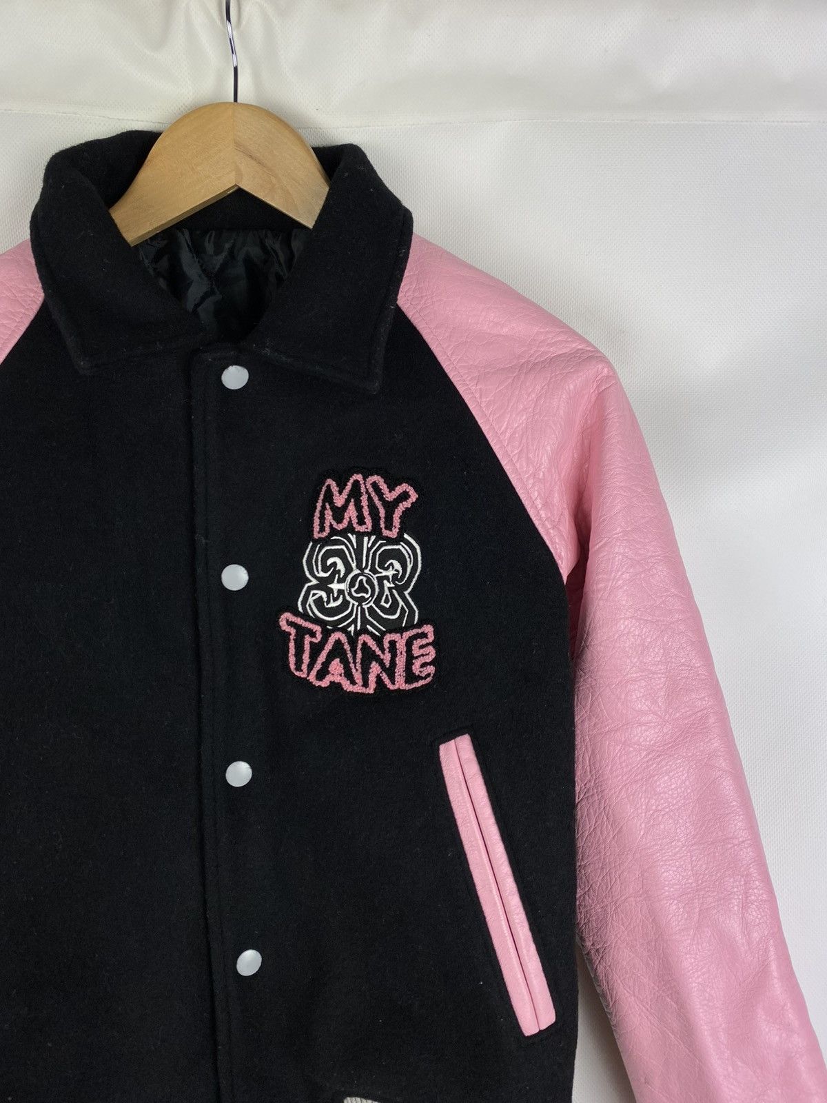 Japanese Brand Alba Rosa My Tane varsity leather / wool bomber jacket Size S / US 4 / IT 40 - 5 Thumbnail
