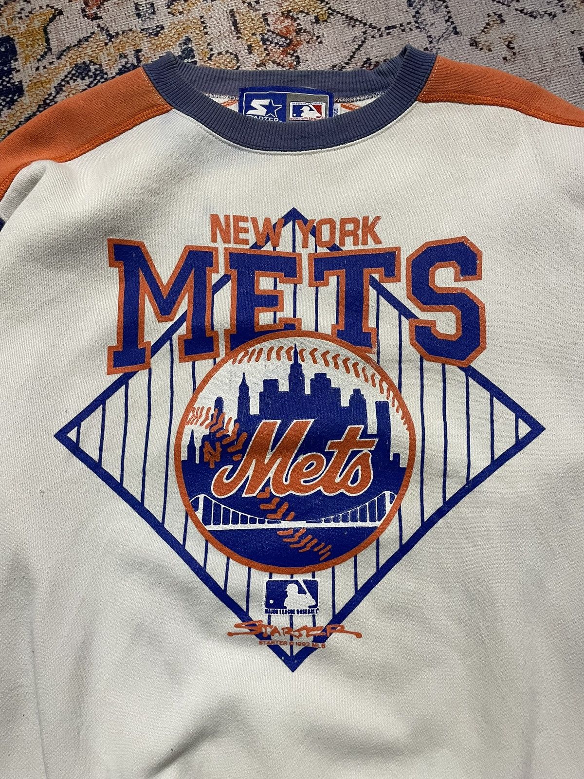 Starter Vintage Crewneck Starter ⓒ1992 MLB New York Mets • SSOOLLDD Size US L / EU 52-54 / 3 - 2 Thumbnail