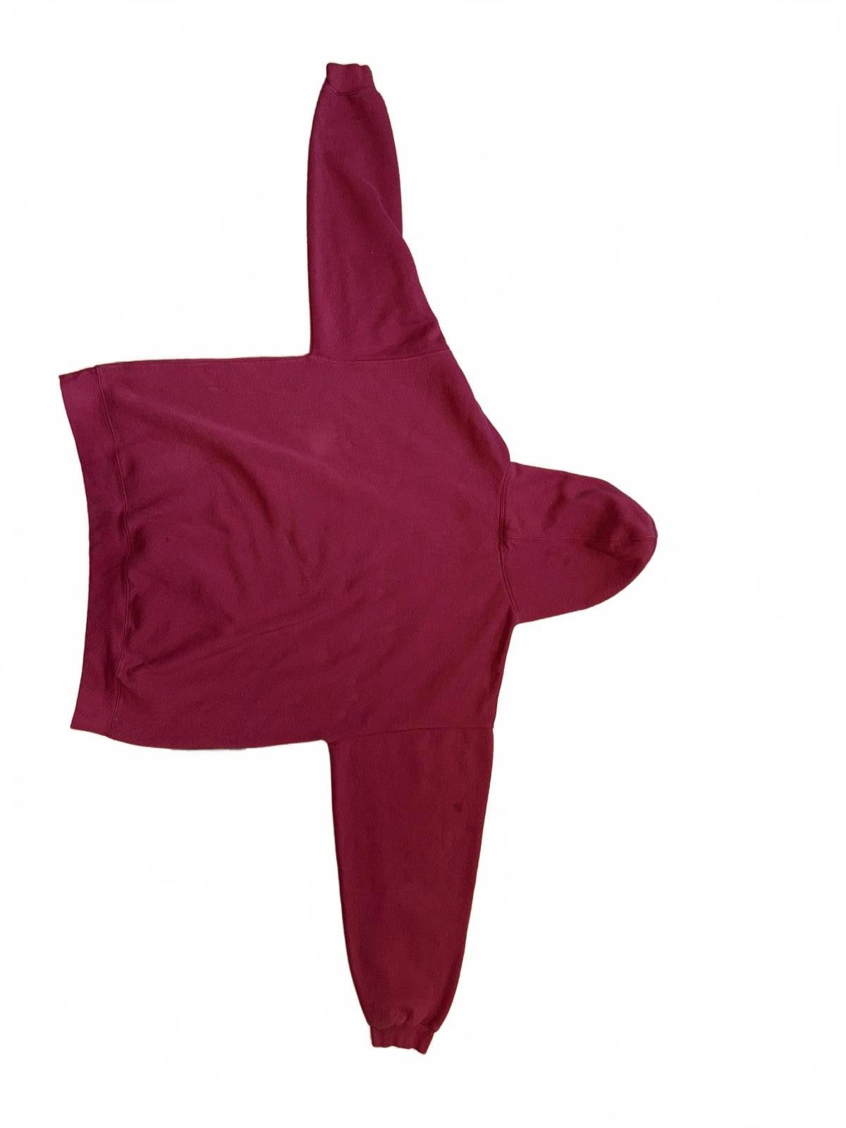 Unknown London Vintage FSU Maroon Hoodie Sweatshirt Size US XXL / EU 58 / 5 - 8 Thumbnail