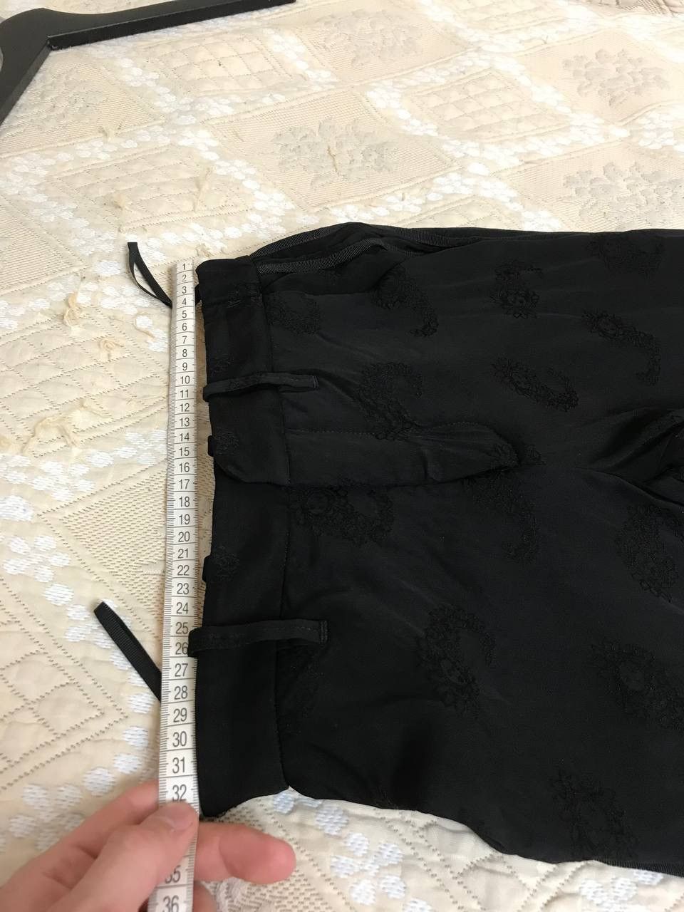 Zadig & Voltaire 🔥 Zadig & Voltaire Pomelo Jac Paisley Pants Trousers Black Size 25" / US 0 / IT 36 - 12 Thumbnail