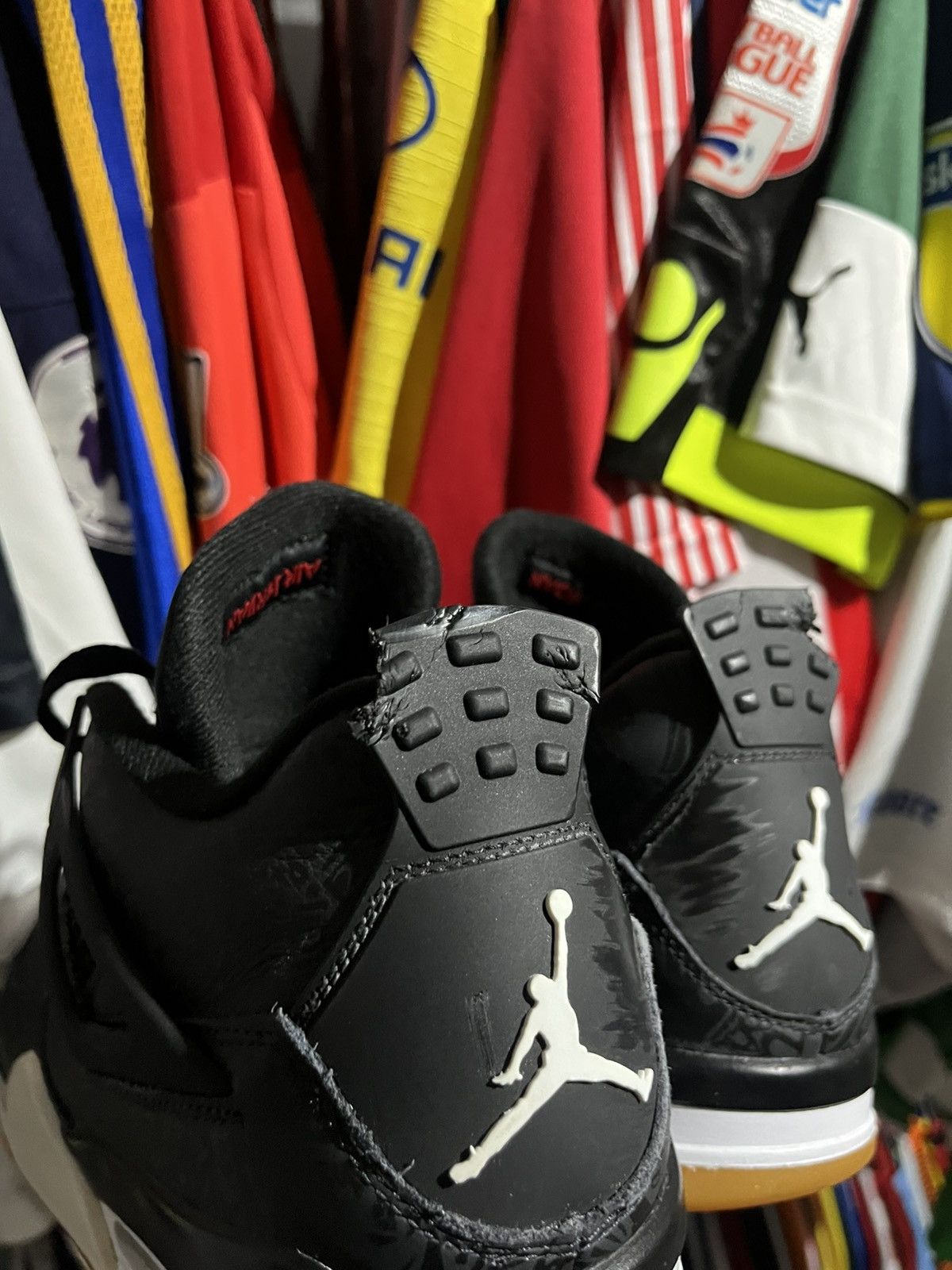 Jordan Brand × NBA Air Jordan 4 Retro SE Laser Black Gum 2018 Size US 10 / EU 43 - 5 Thumbnail