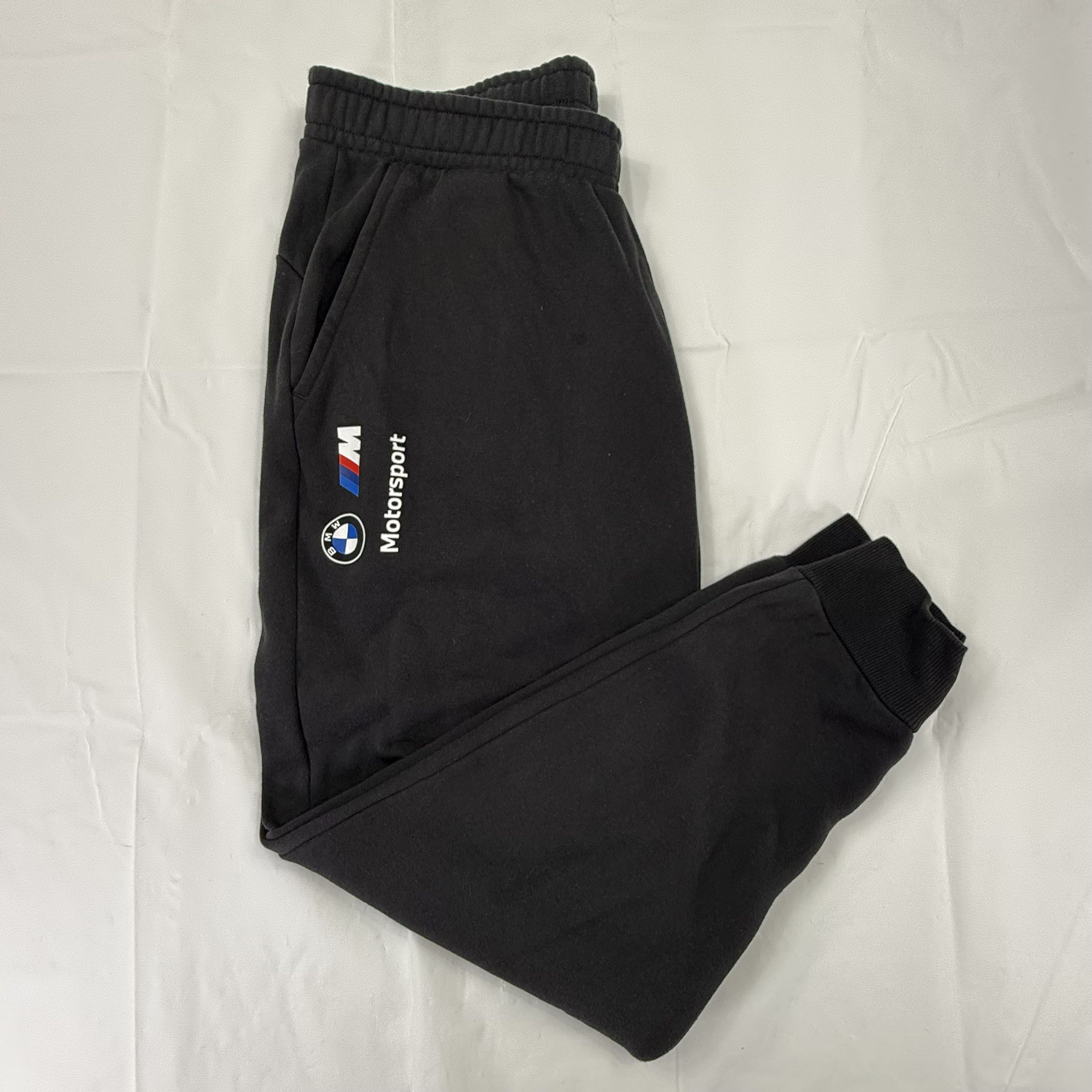 Puma Puma BMW Motorsport Mens XL Black Jogger Sweatpants XL Size US 36 / EU 52 - 2 Thumbnail