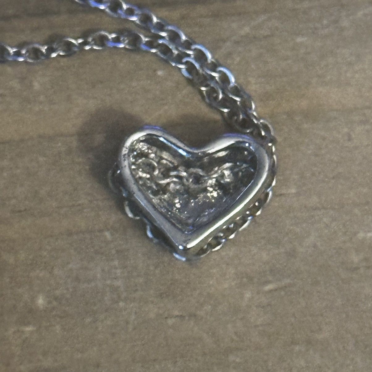 Other Stainless Steel sliding puffed heart necklace Size ONE SIZE - 5 Thumbnail