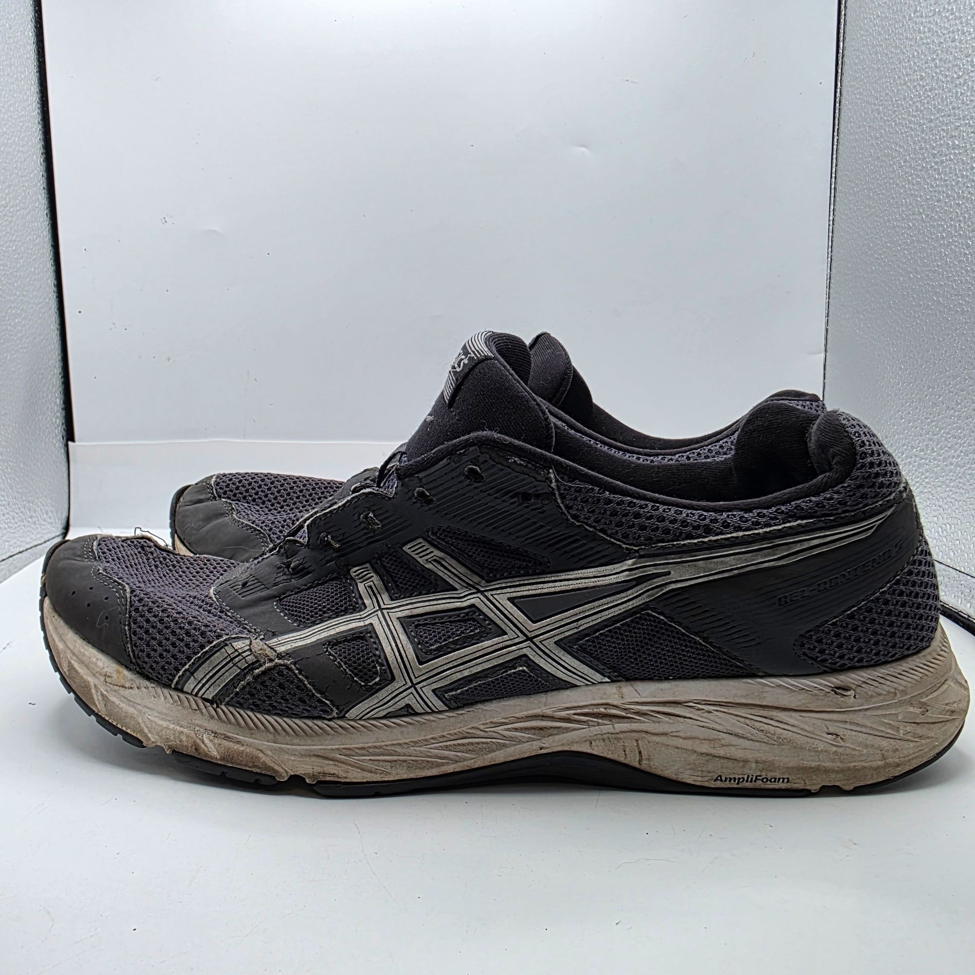 Asics Asics Gel Contend 5 Extra Wide Mens Size 13 Black Gray Runni Size US 13 / EU 46 - 14 Thumbnail