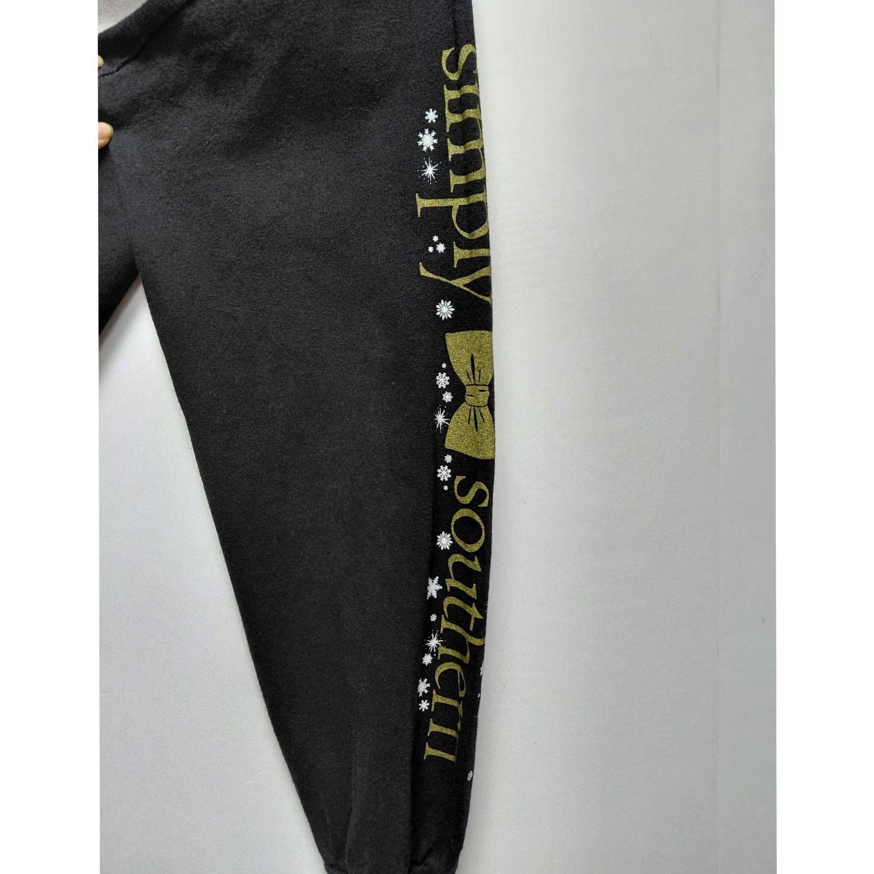 Vintage Simply Southern Graphic Knit Long Sleeve Shirt Women XS Black See Measurements Size XS / US 0-2 / IT 36-38 - 3 Thumbnail