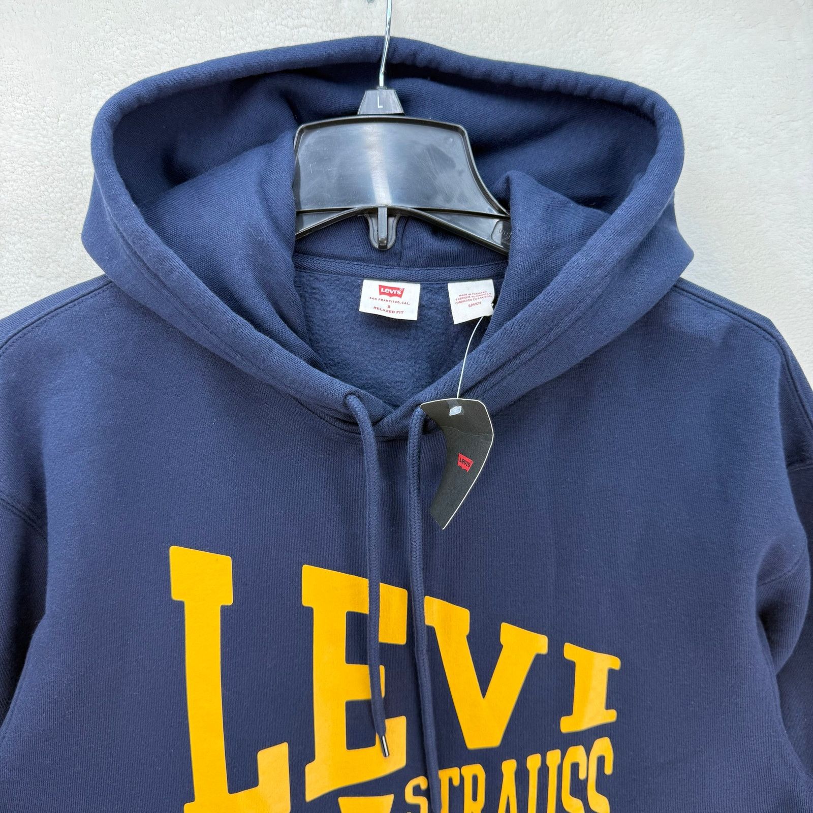 Levi's LEVI'S MEN'S XXL BLUE FLEECE HOODIE SIMPLICITY STYLE WARM Size US XXL / EU 58 / 5 - 2 Thumbnail