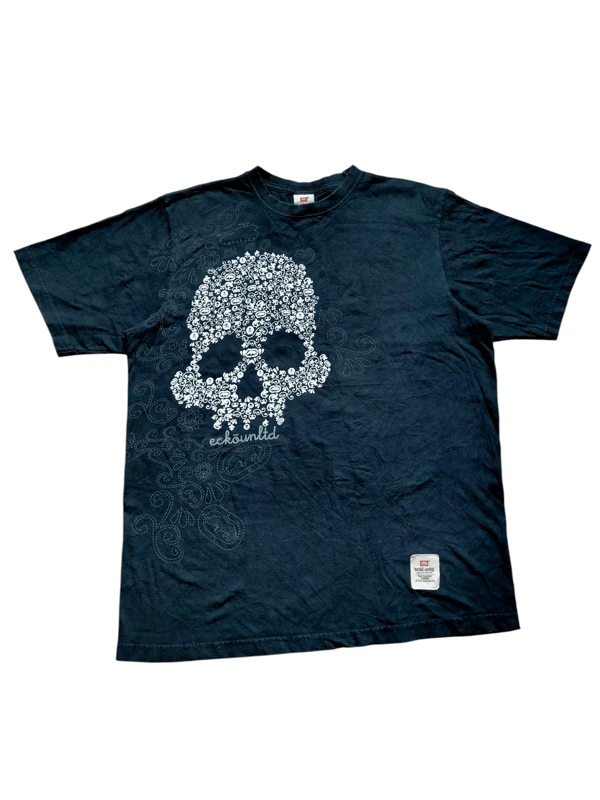 Ecko Unltd. Vtg Ecko Unltd Skull Black tee Size L Size US L / EU 52-54 / 3 - 2 Thumbnail