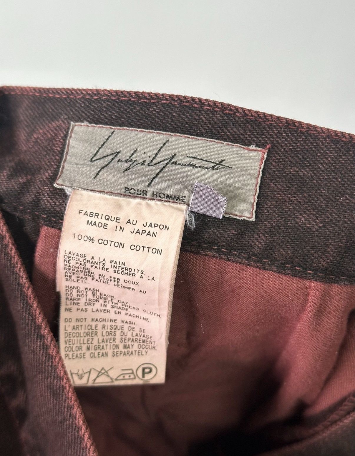 Yohji Yamamoto Yohji Yamamoto Pour Homme 2012AW Slim fit denim jeans K7 Size US 32 / EU 48 - 5 Thumbnail