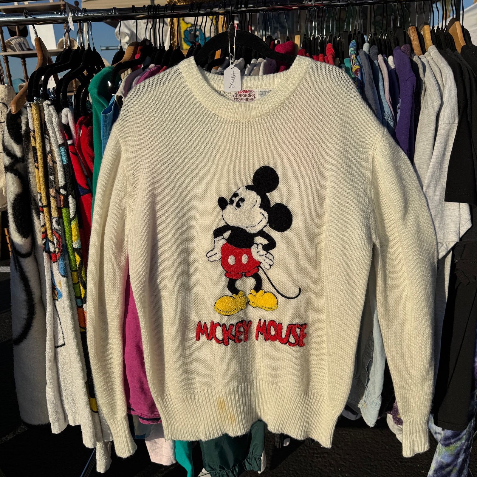 Disney 70s Disney Character Fashions Mickey Mouse Knit Sweater Size US L / EU 52-54 / 3 - 1 Thumbnail