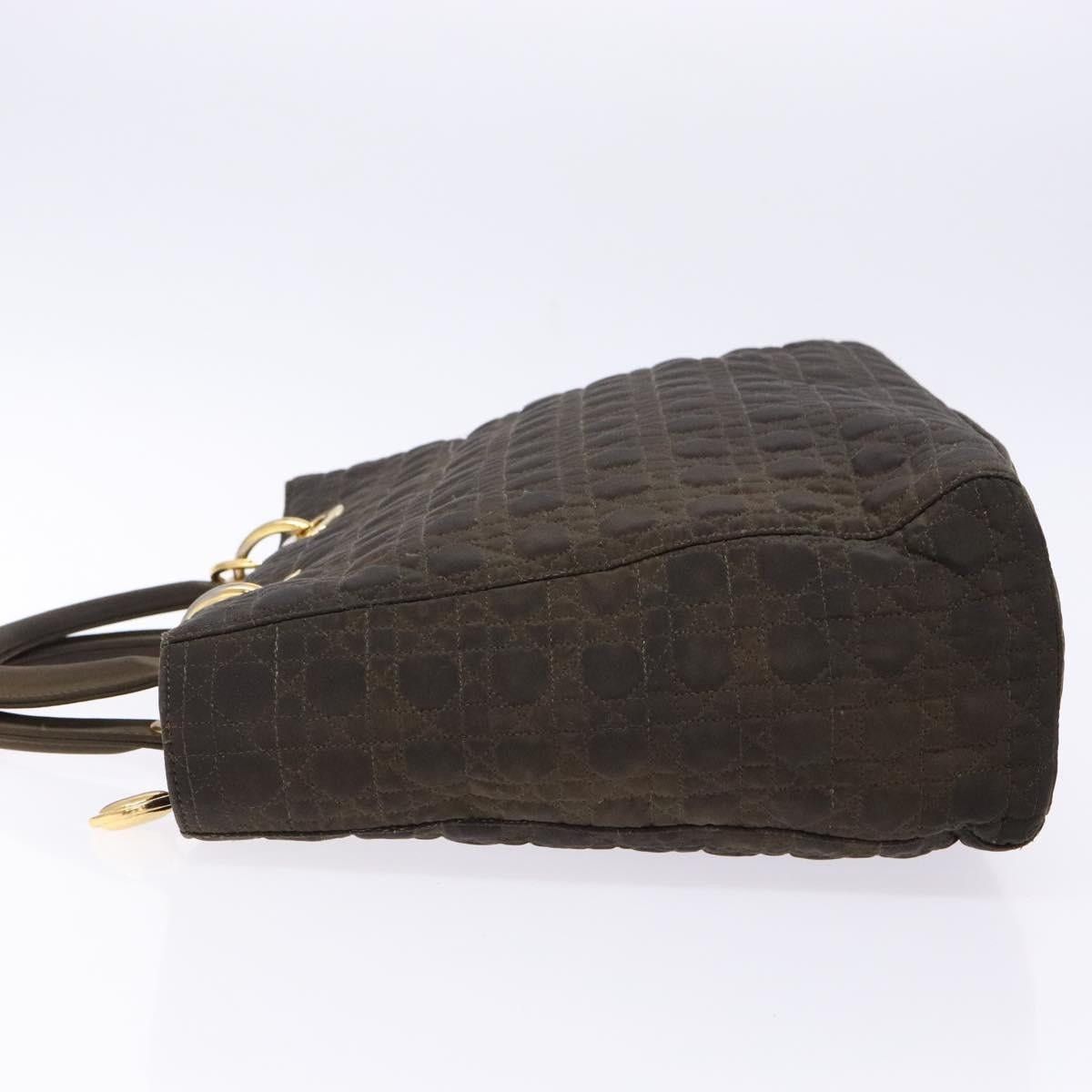 Dior DIOR Lady DIOR Canage Hand Bag Nylon Khaki Gold Size ONE SIZE - 5 Thumbnail