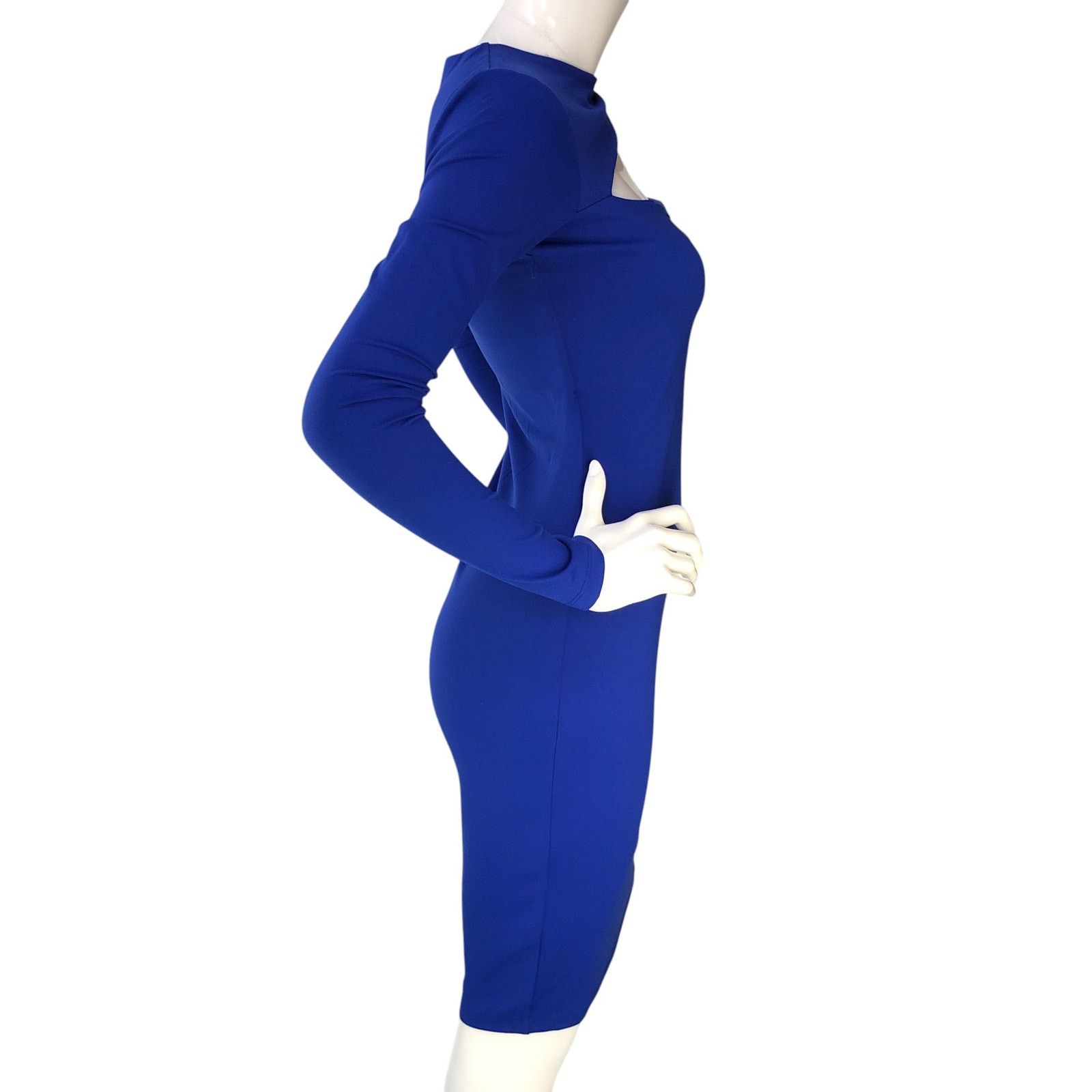 Susana Monaco Susana Monaco Size S Dress Angle Cut Out Jersey Bodycon NEW Size S / US 4 / IT 40 - 8 Thumbnail