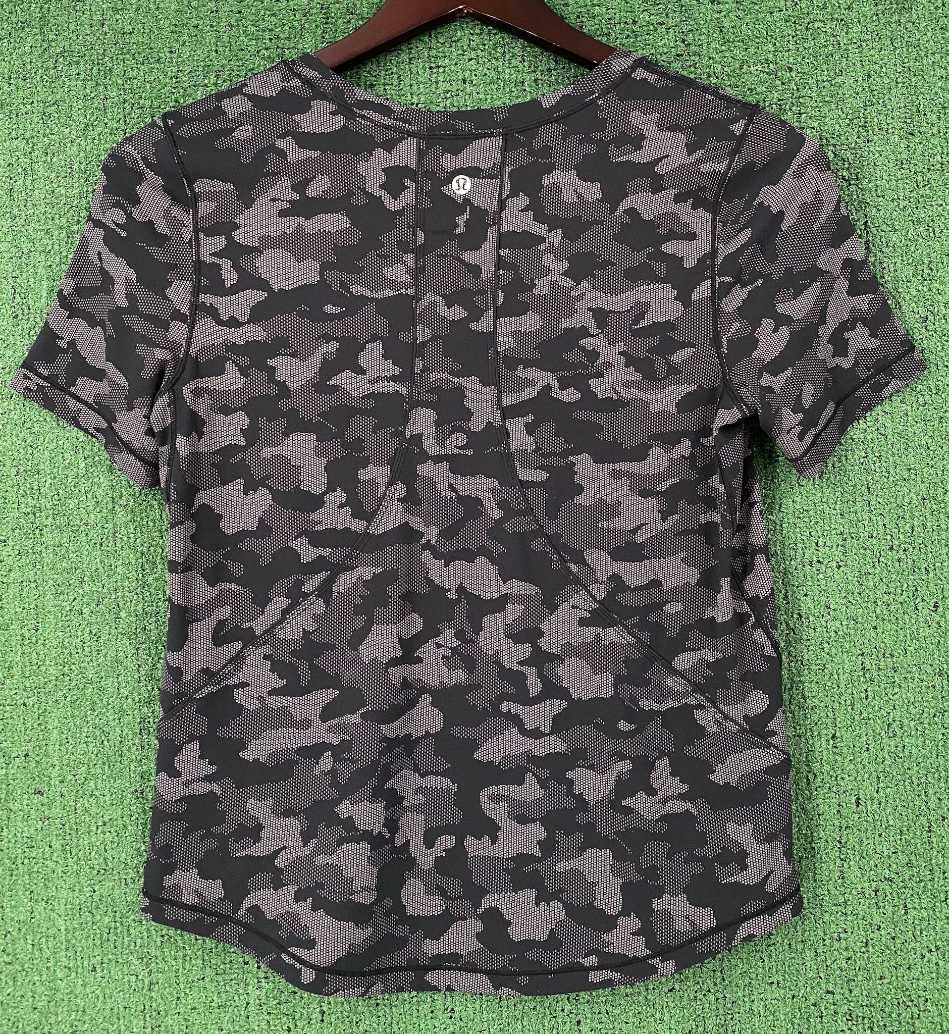 Lululemon Lululemon Swiftly Tech Black Gray Camo Short Sleeve Shirt 6 Size M / US 6-8 / IT 42-44 - 3 Thumbnail
